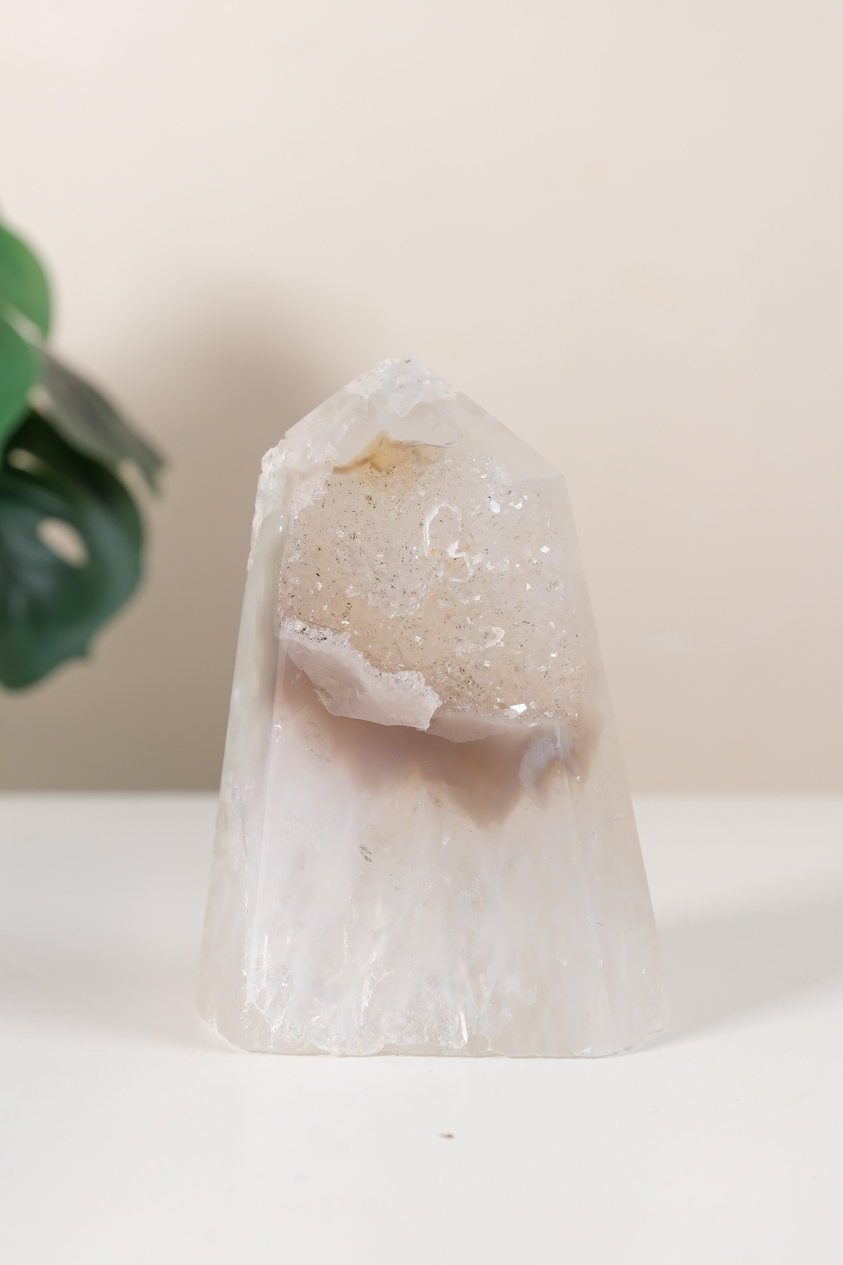 Druzy Agate Tower