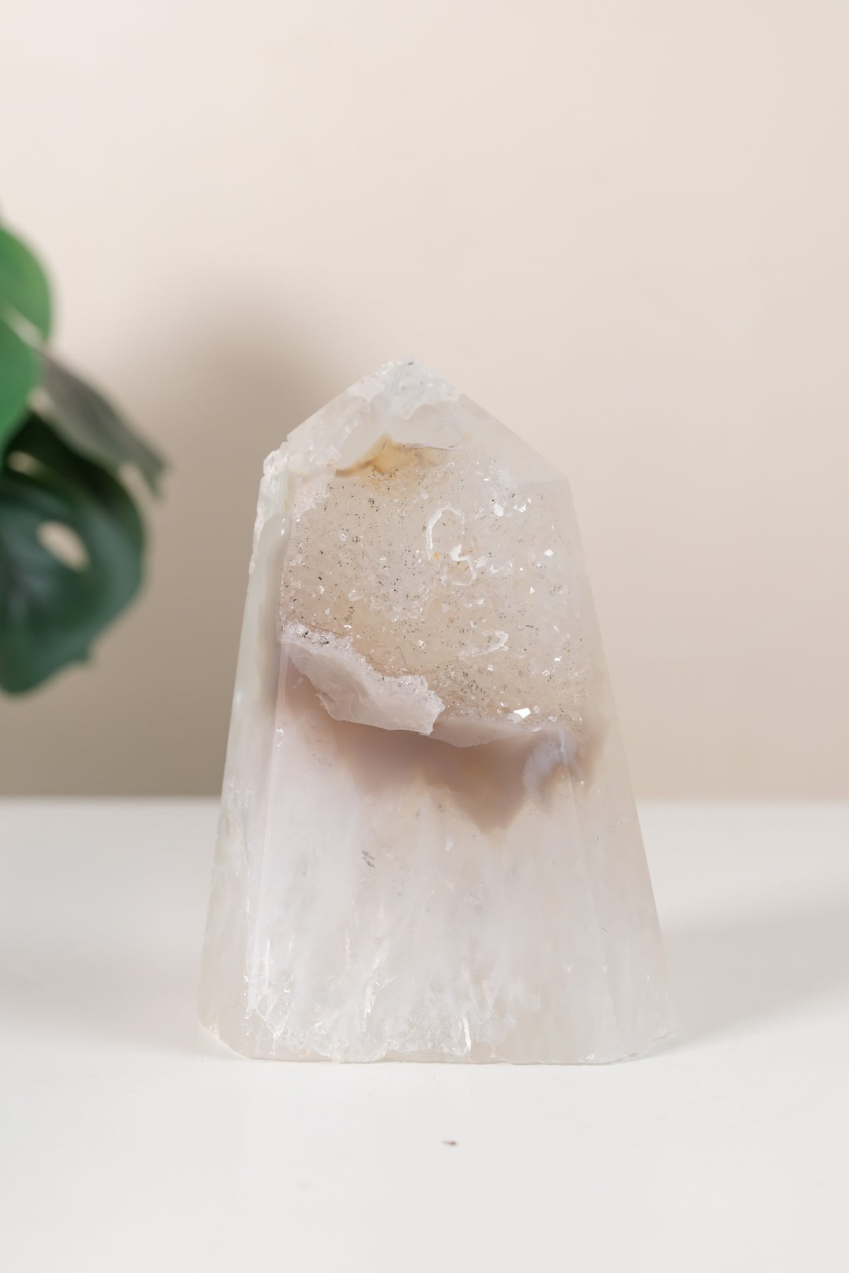 Druzy Agate Tower