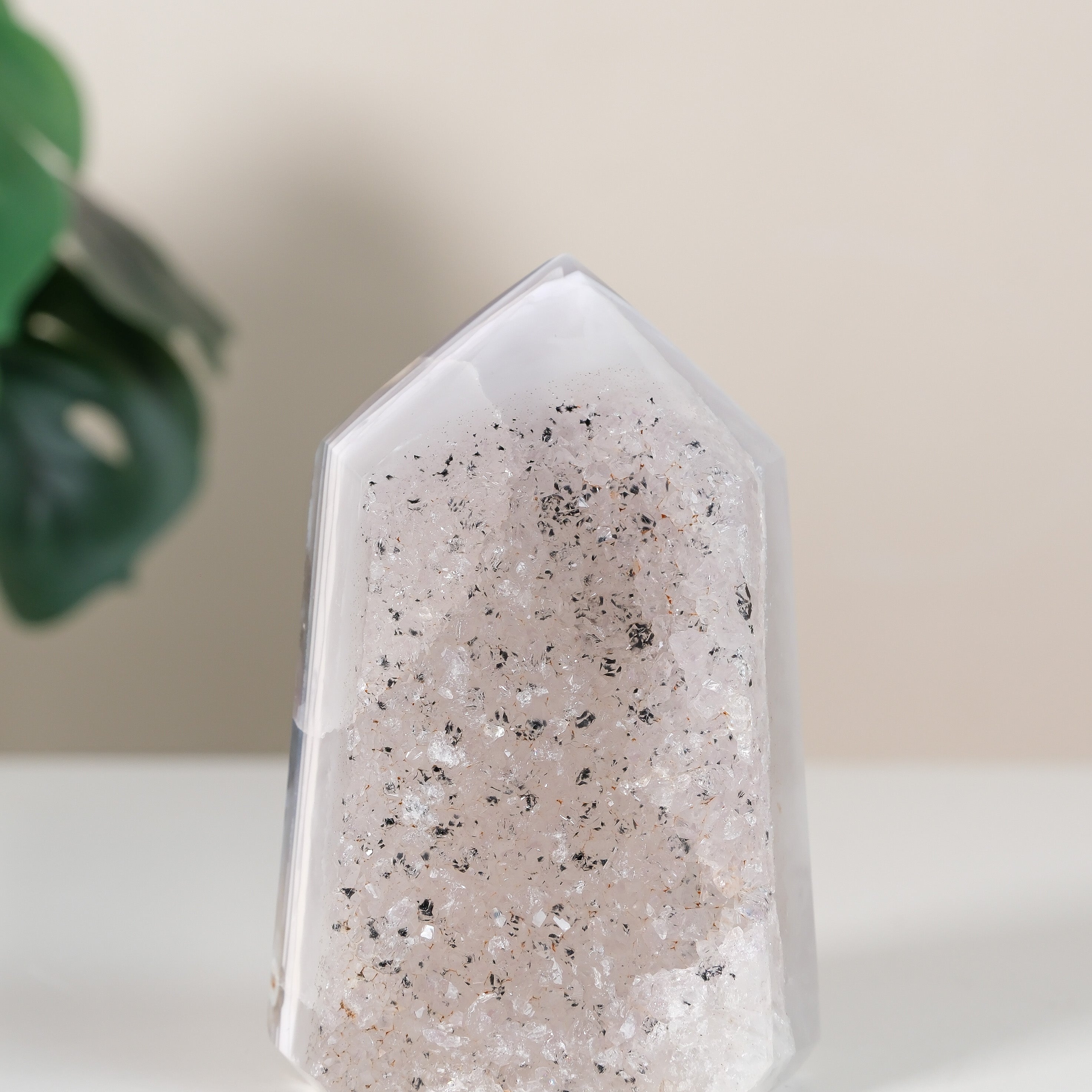 Druzy Agate Tower