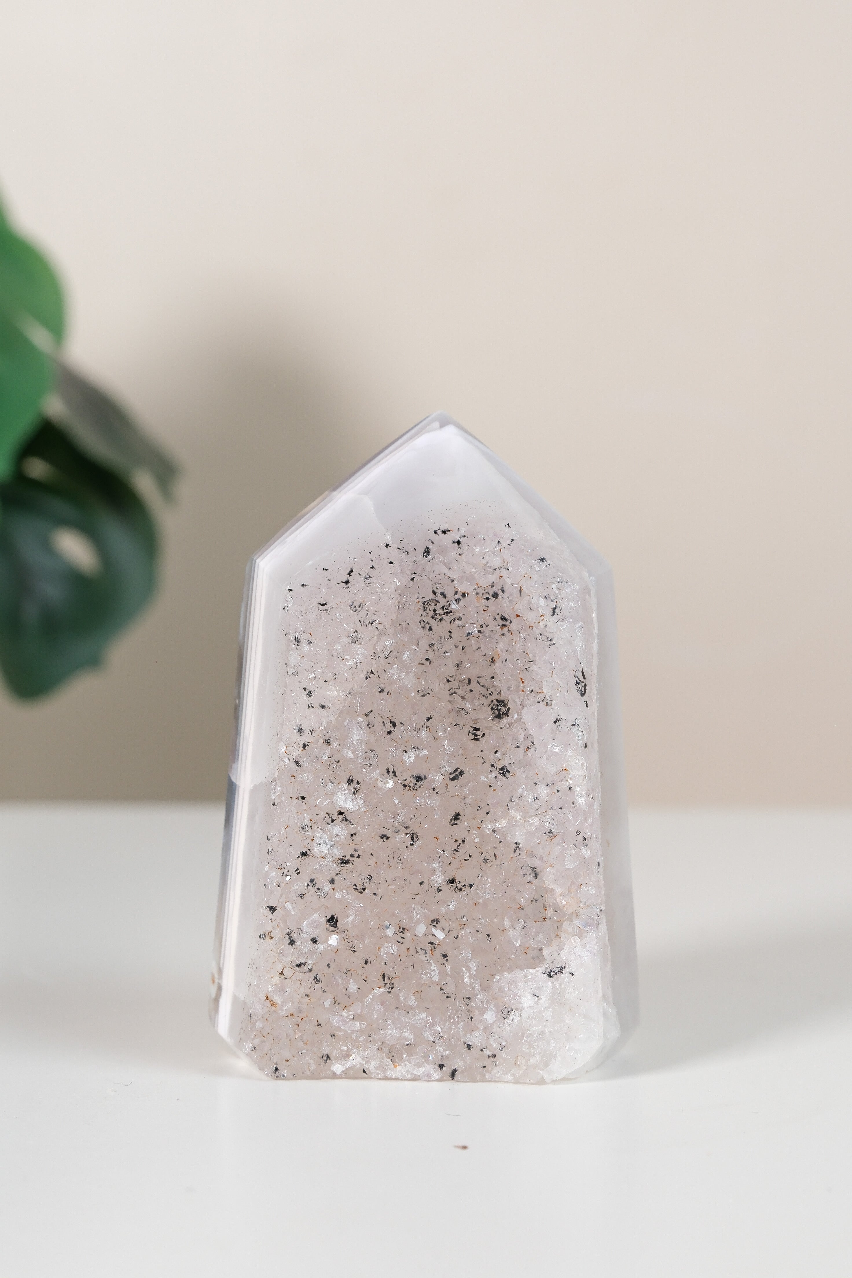 Druzy Agate Tower