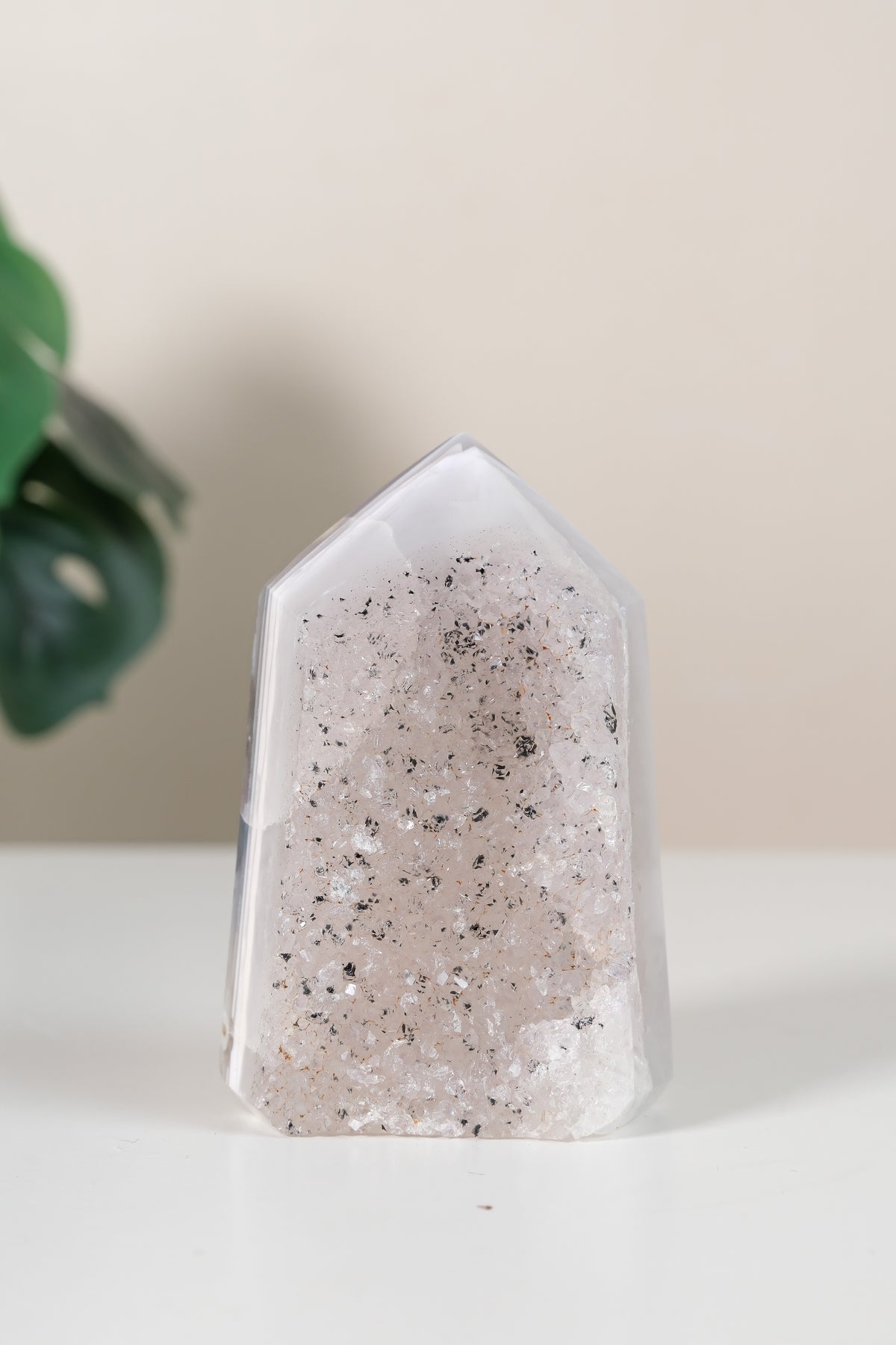 Druzy Agate Tower