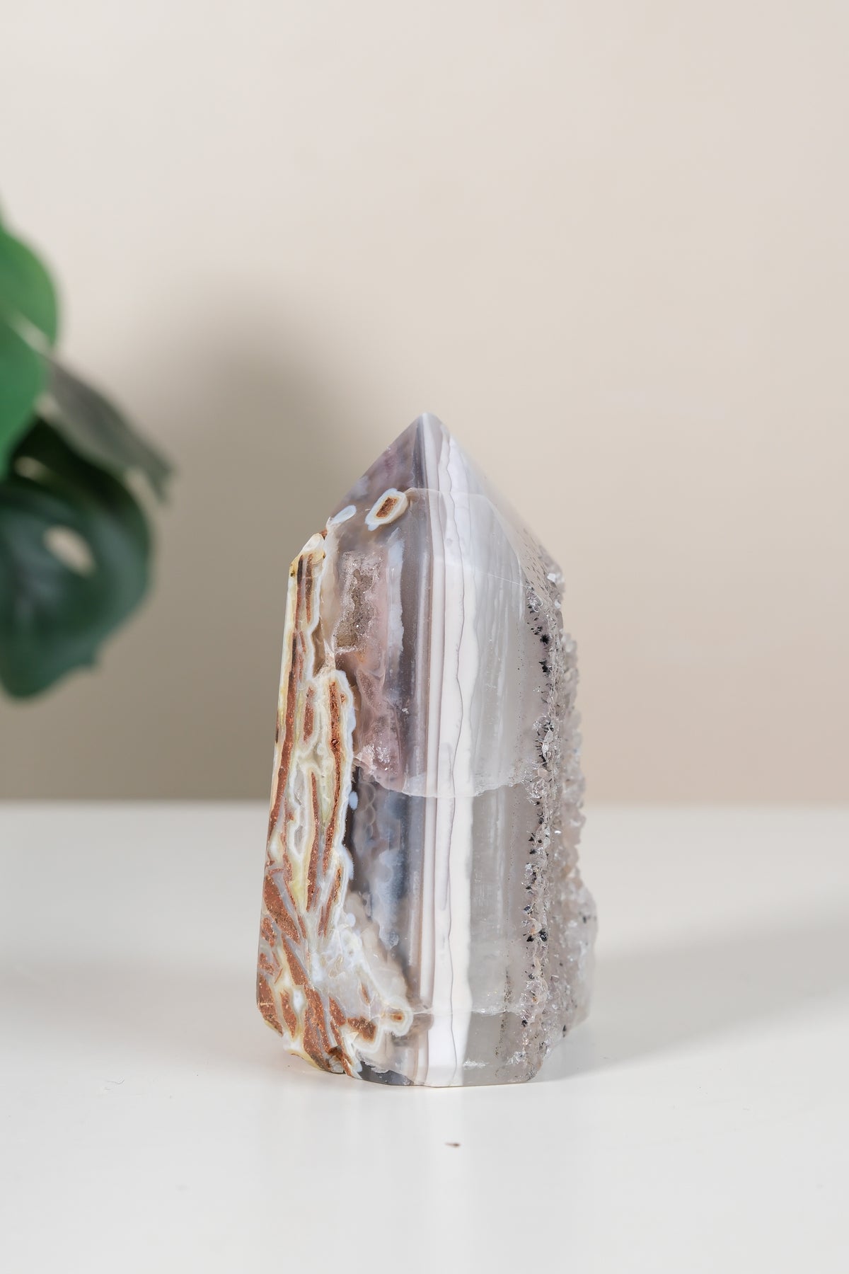 Druzy Agate Tower
