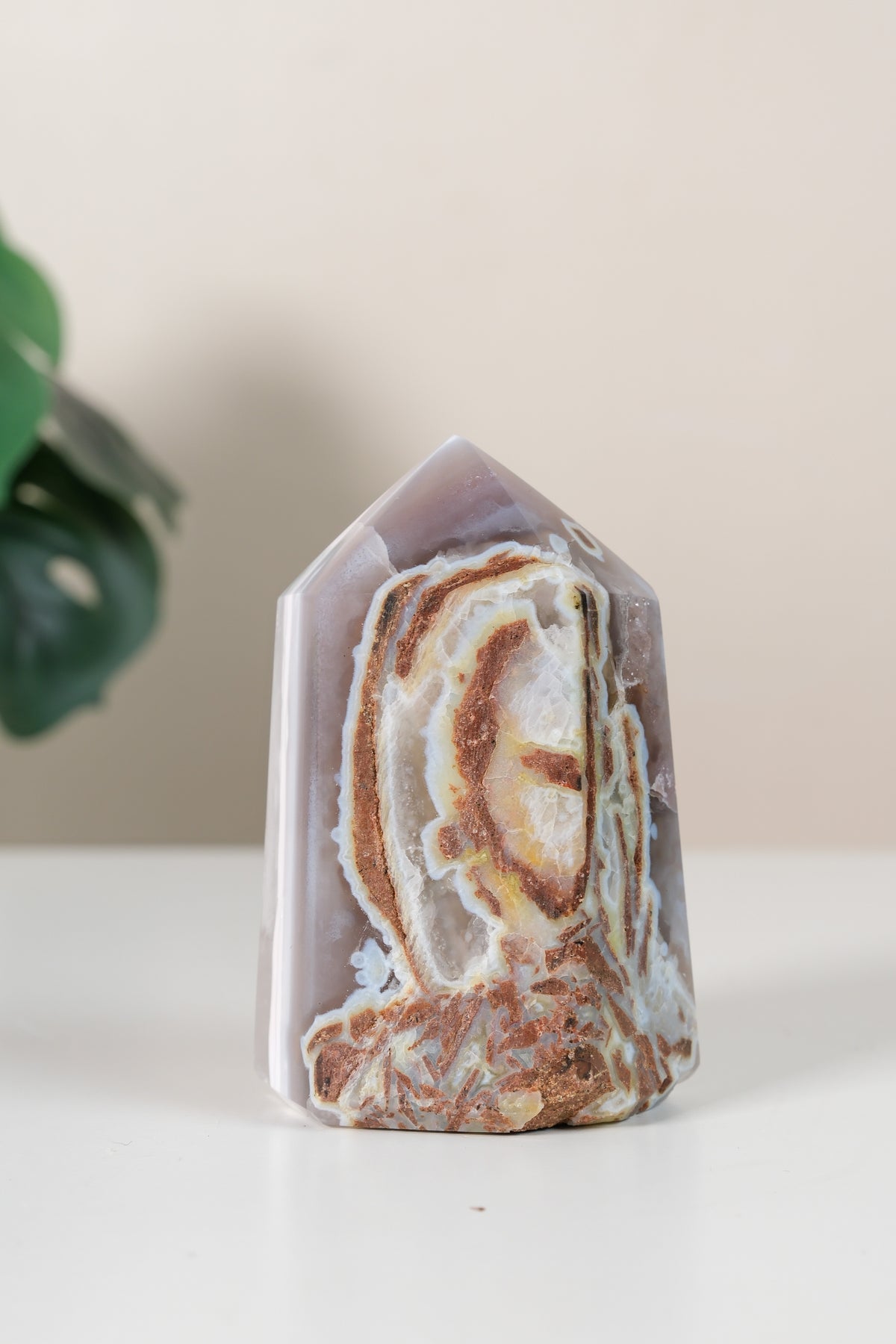 Druzy Agate Tower