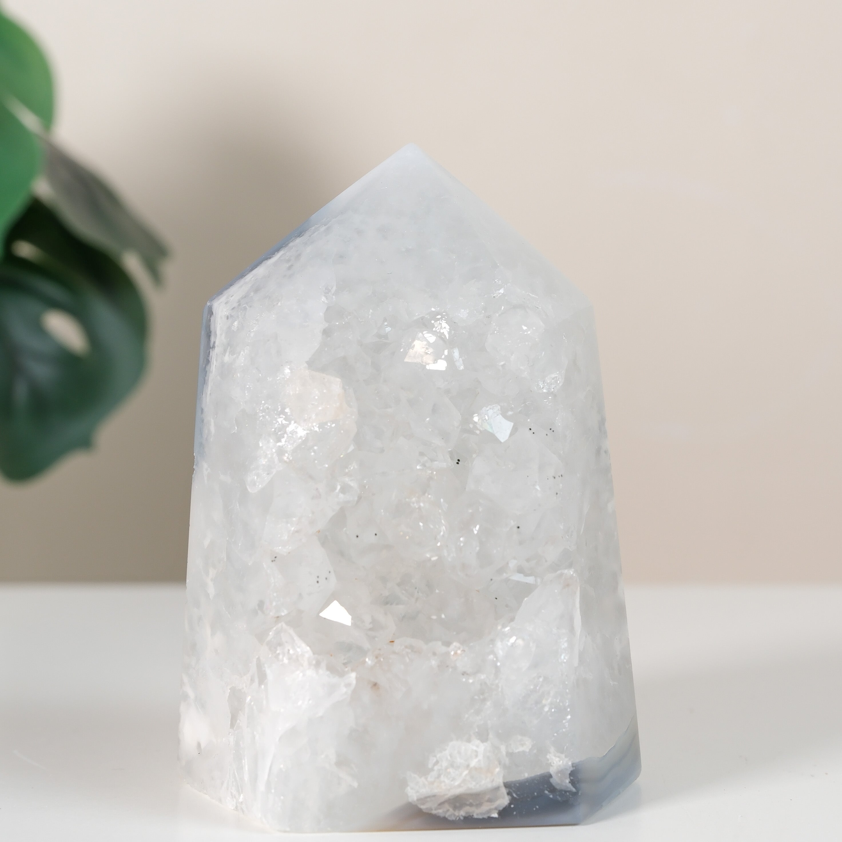 Druzy Agate Tower