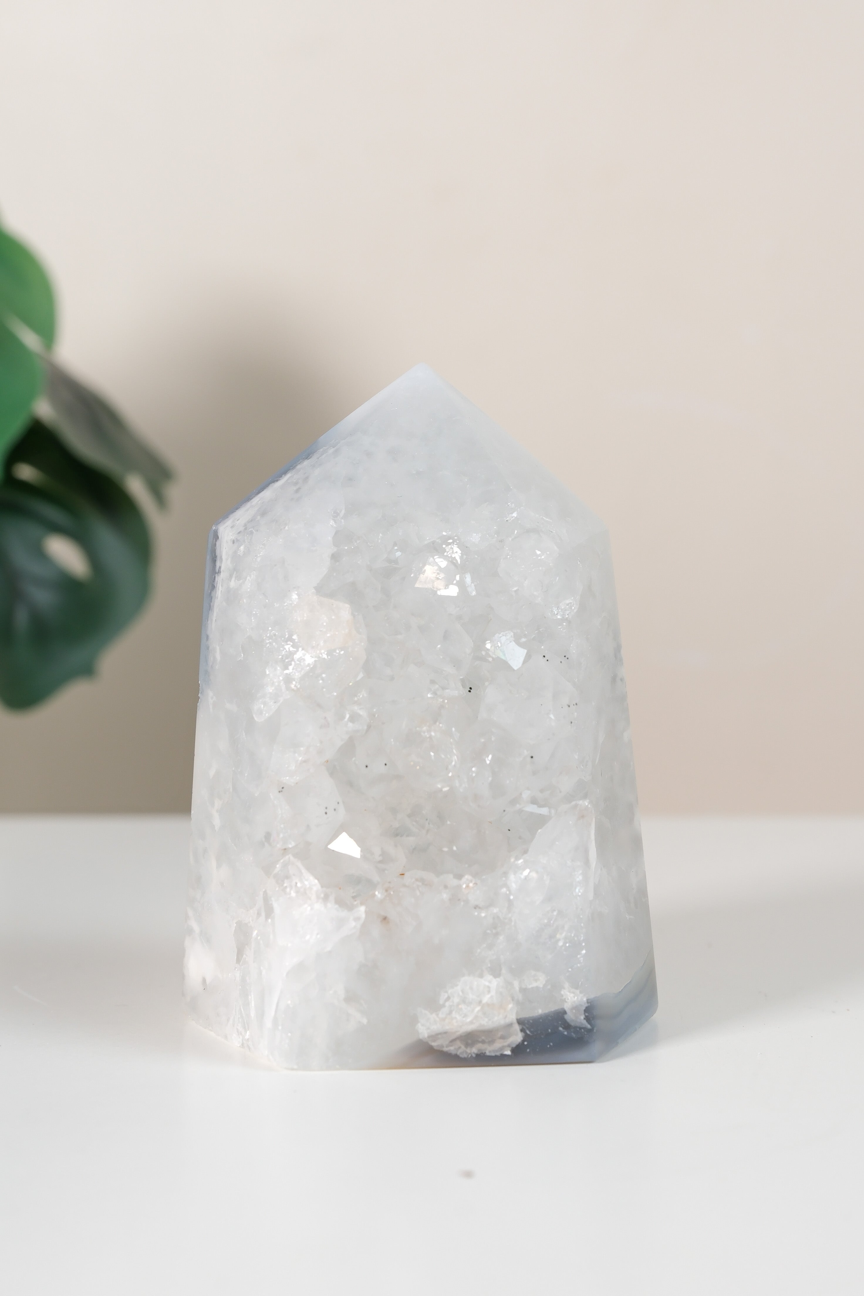 Druzy Agate Tower