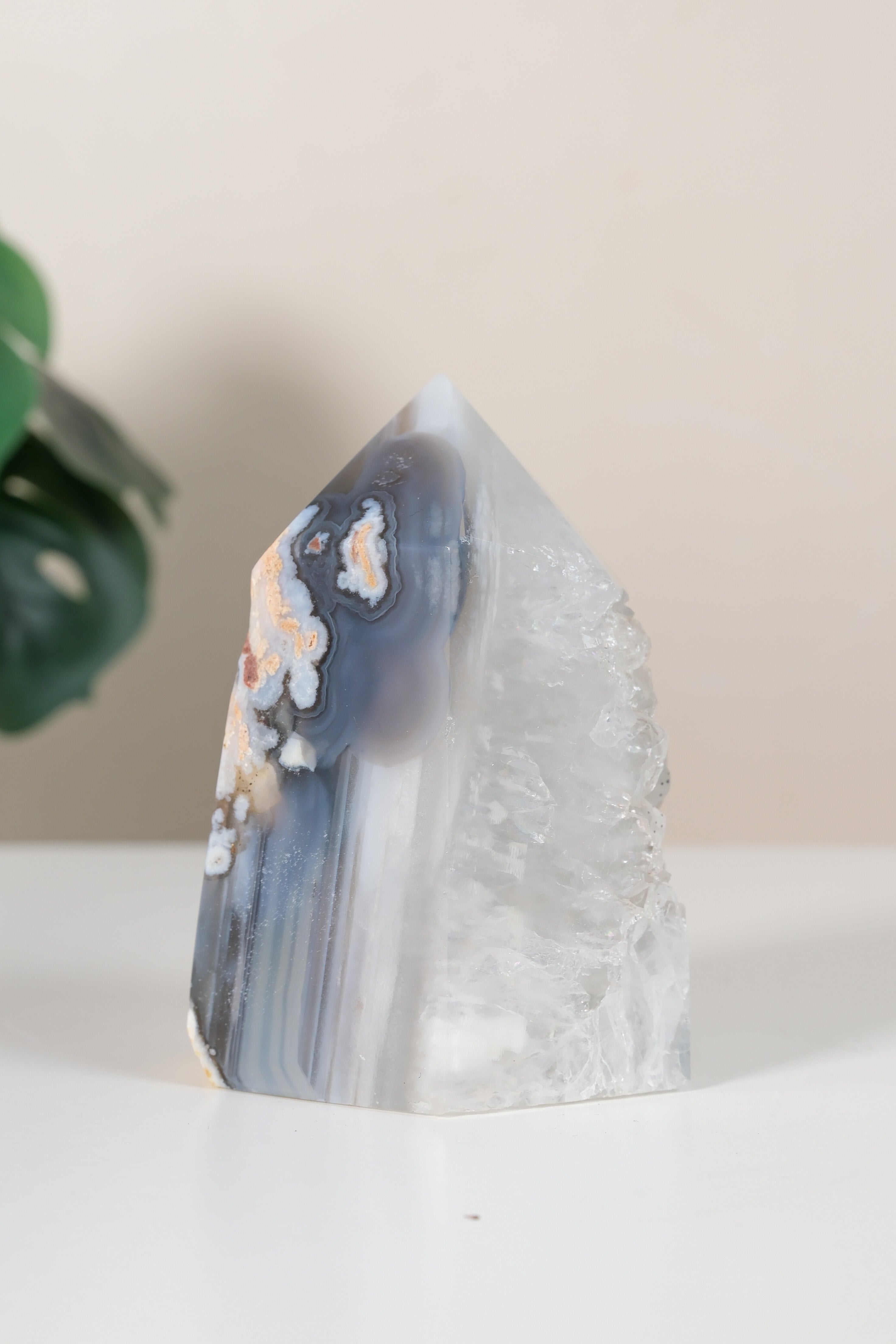 Druzy Agate Tower