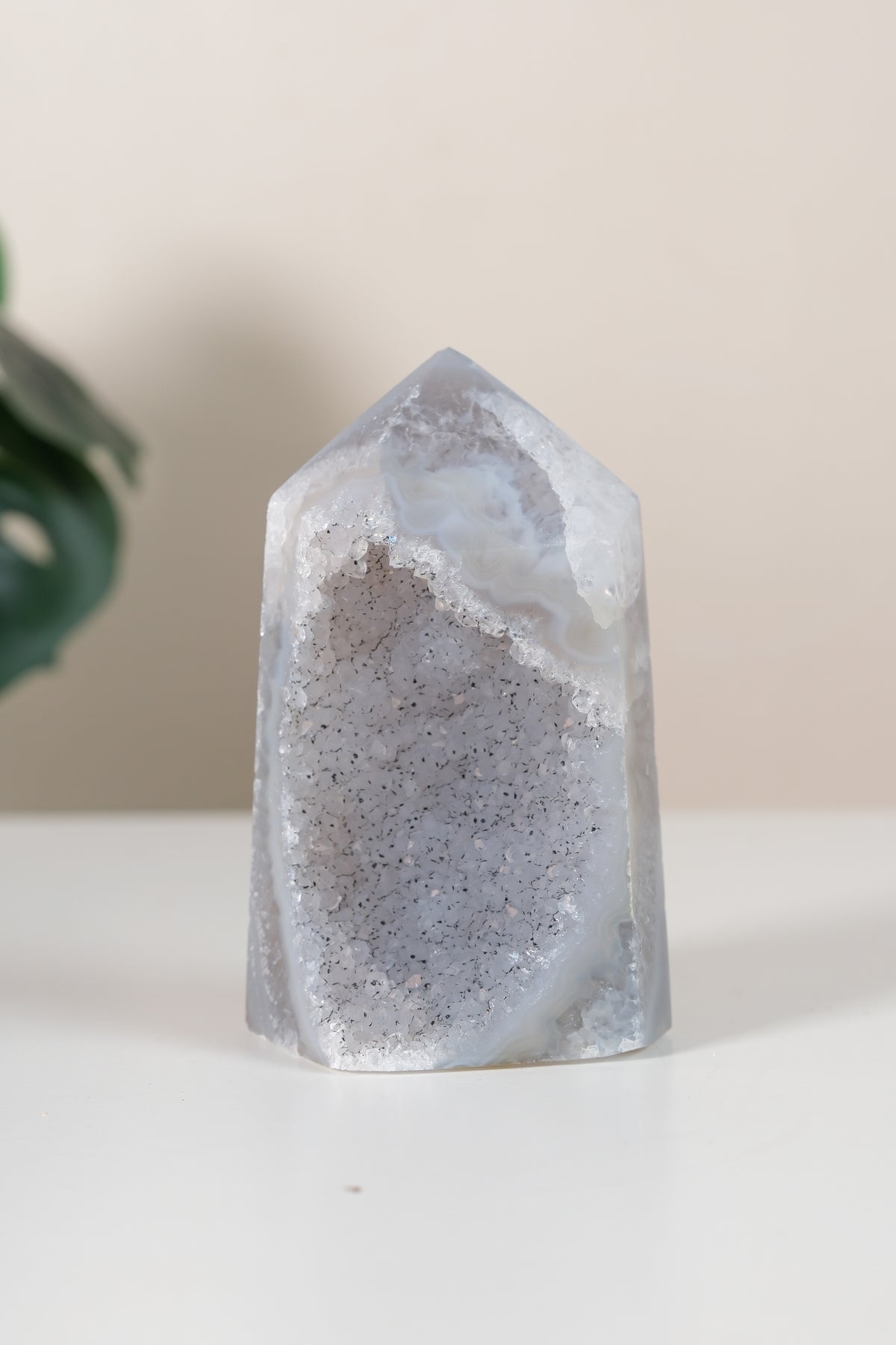 Druzy Agate Tower