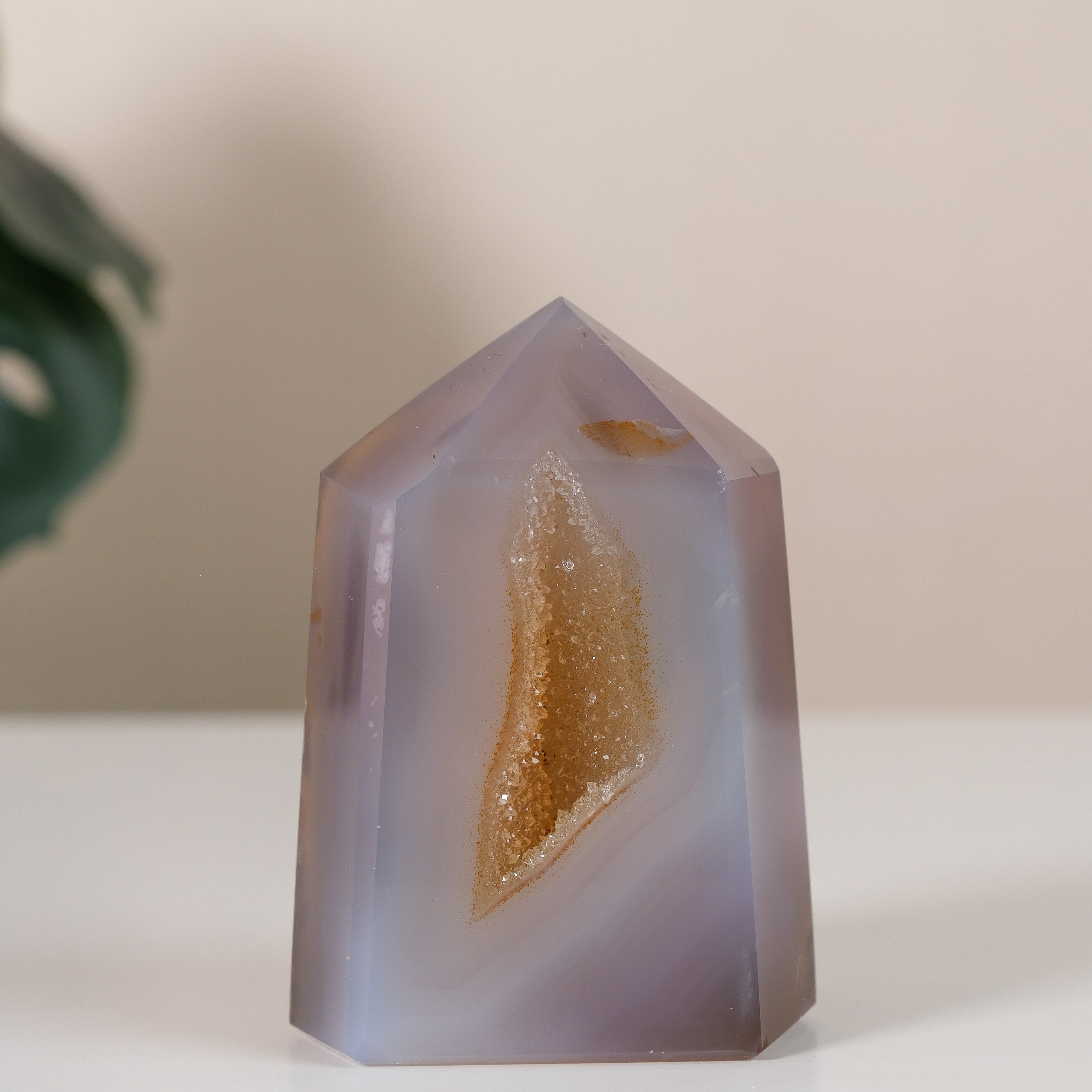 Druzy Agate Tower