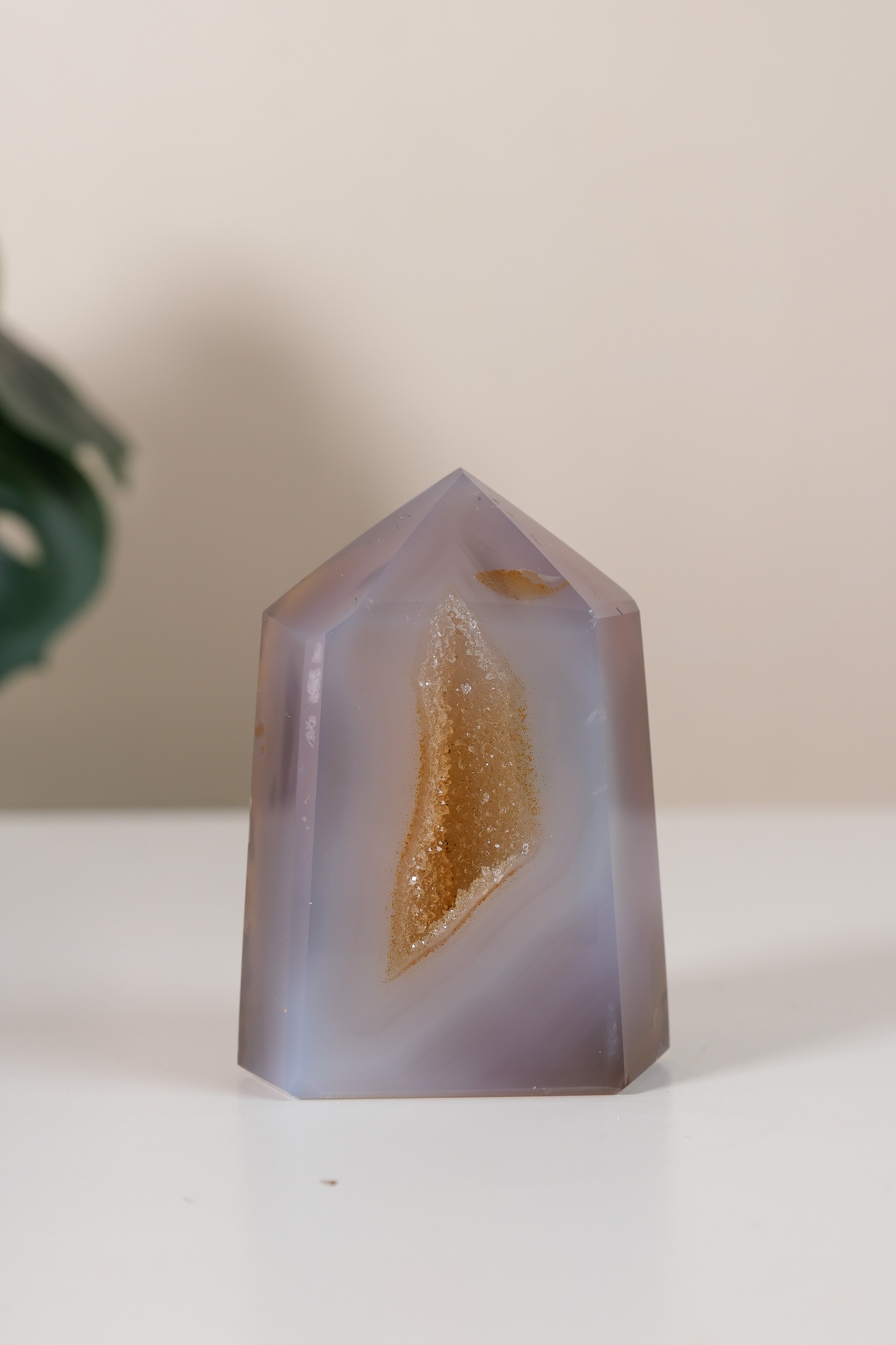 Druzy Agate Tower