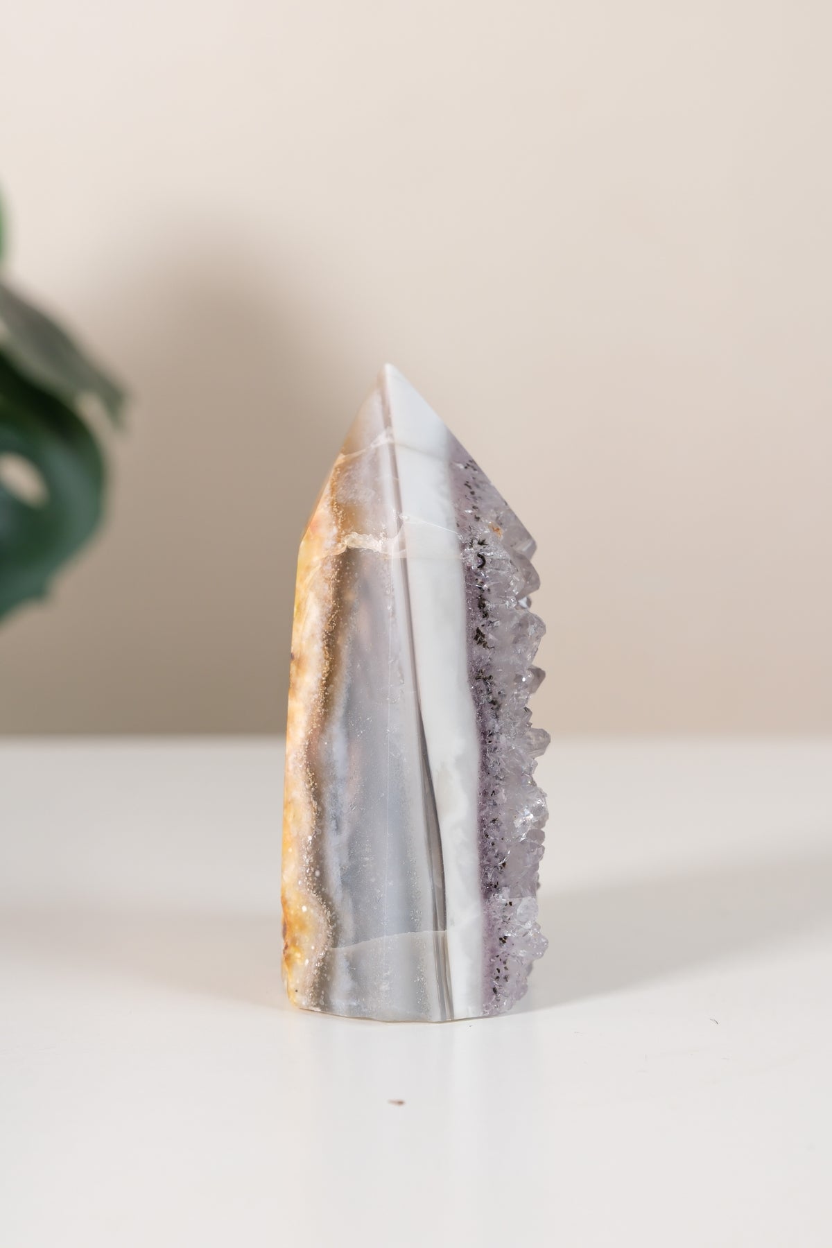 Druzy Agate Tower