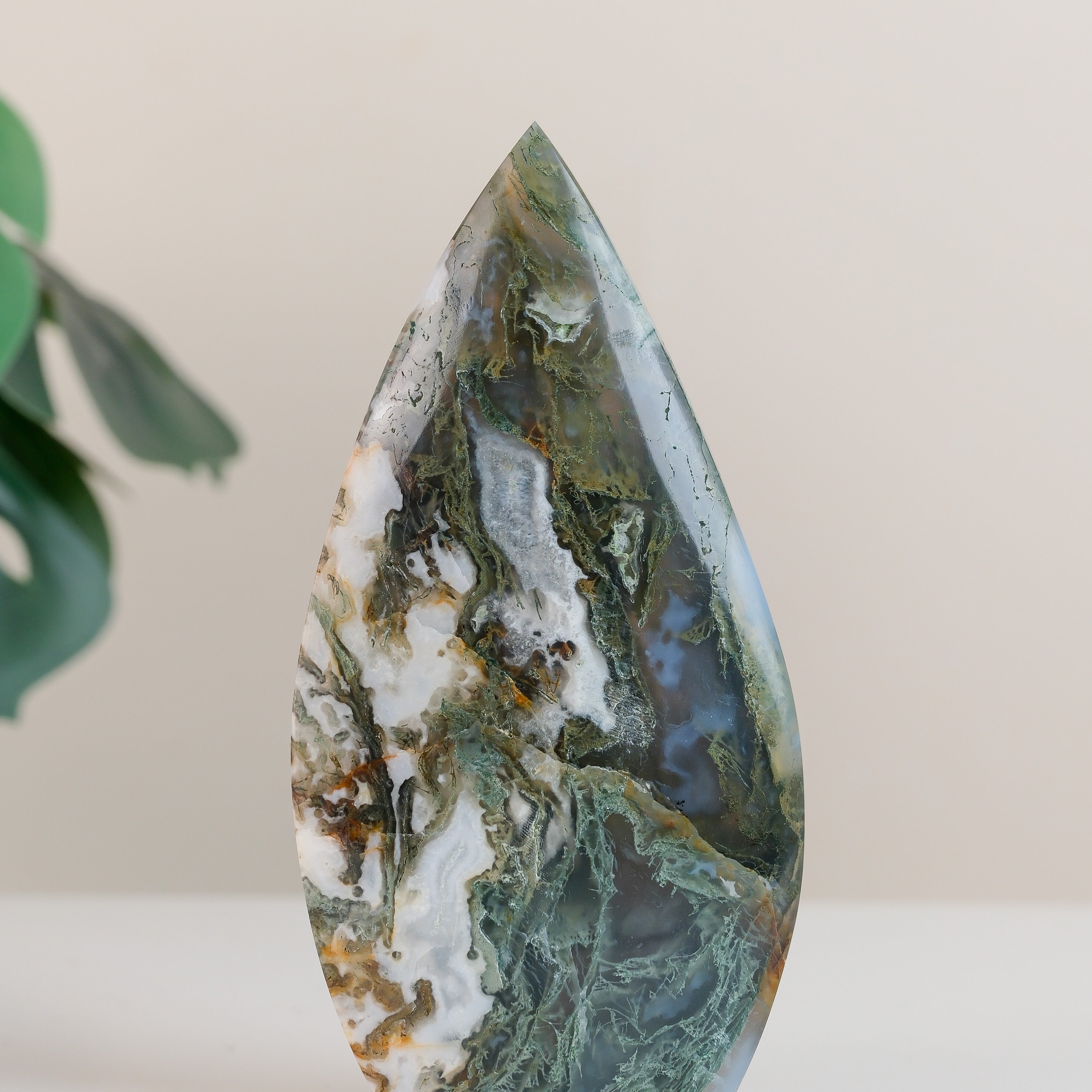 Moss Agate Flame