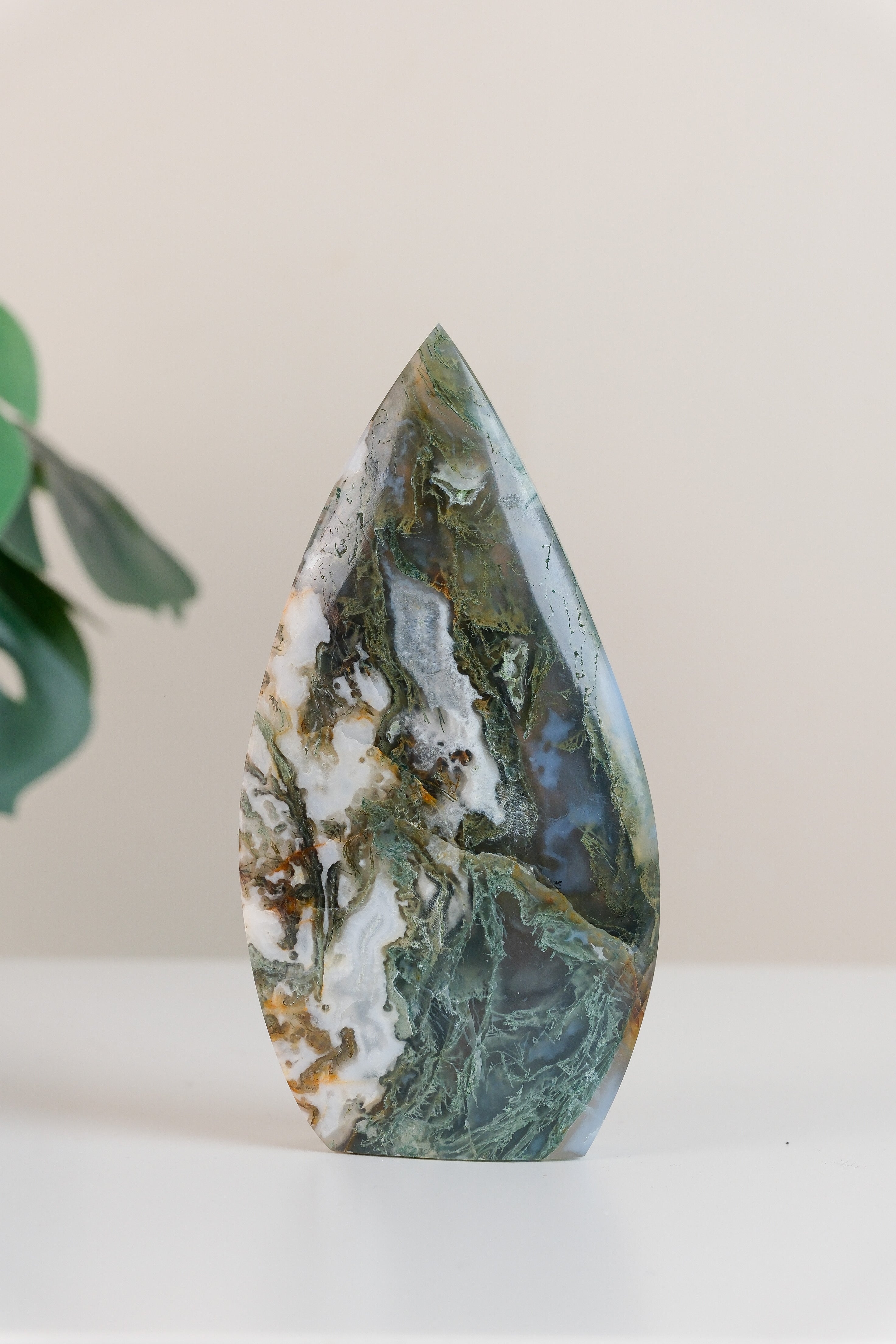 Moss Agate Flame