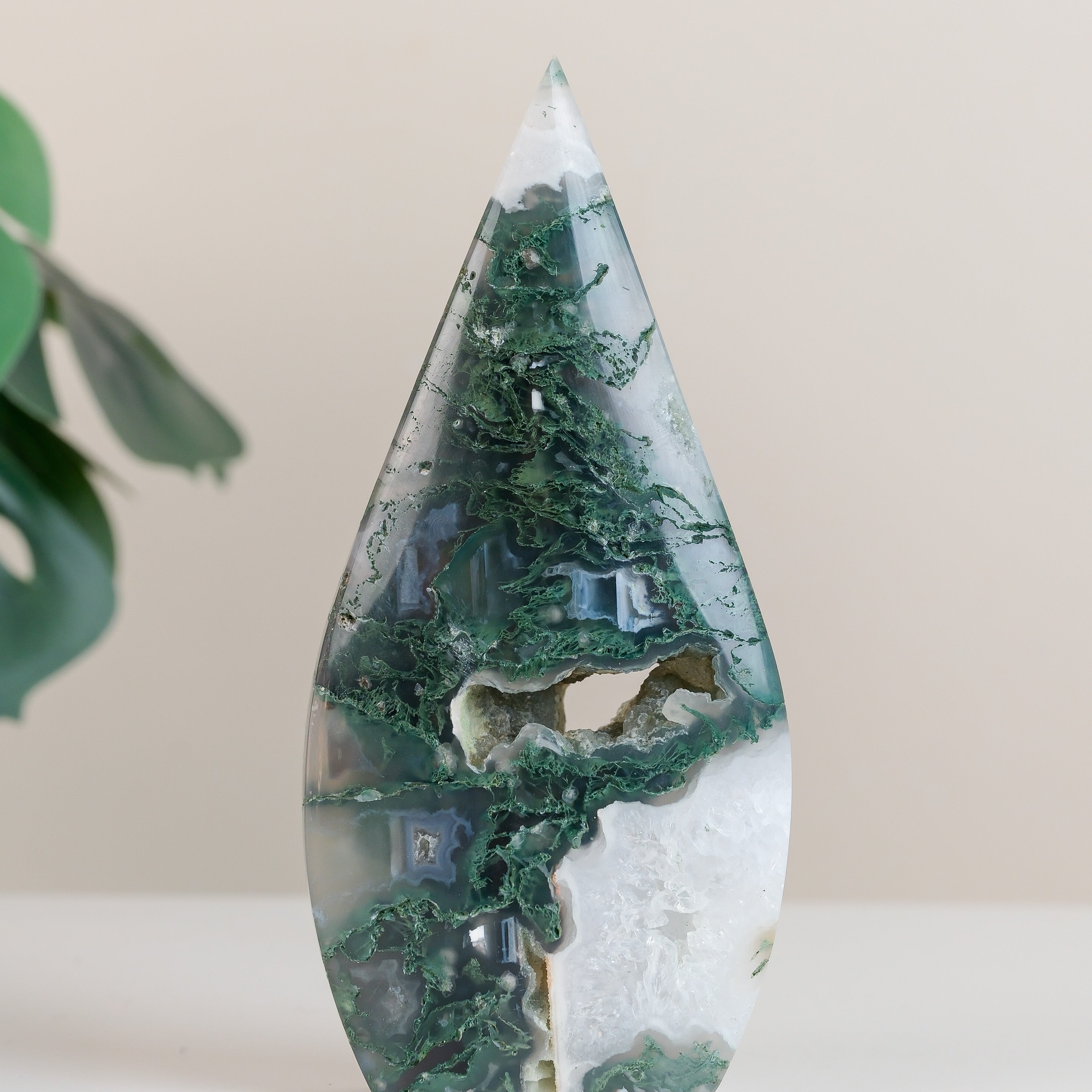 Moss Agate Flame