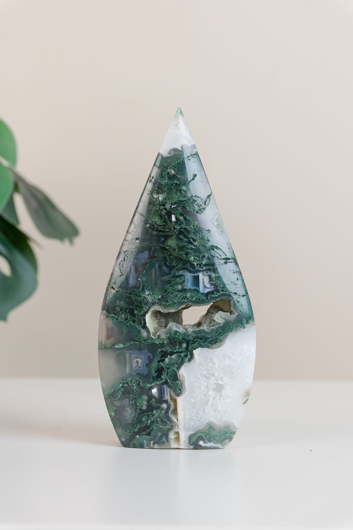 Moss Agate Flame