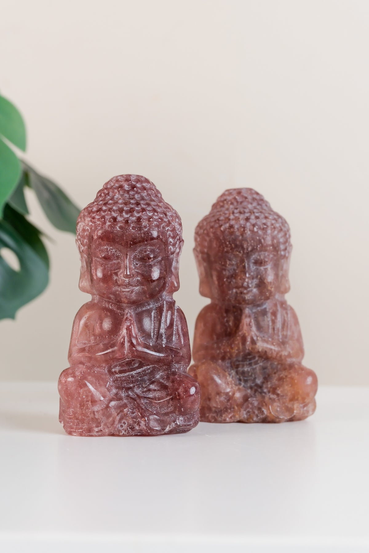 Strawberry Quartz Buddha