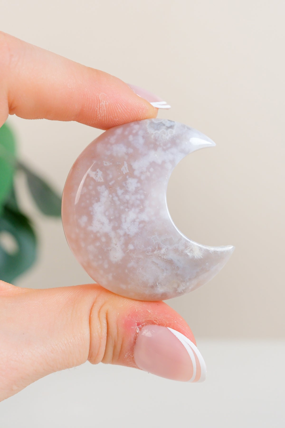 Flower Agate Moon