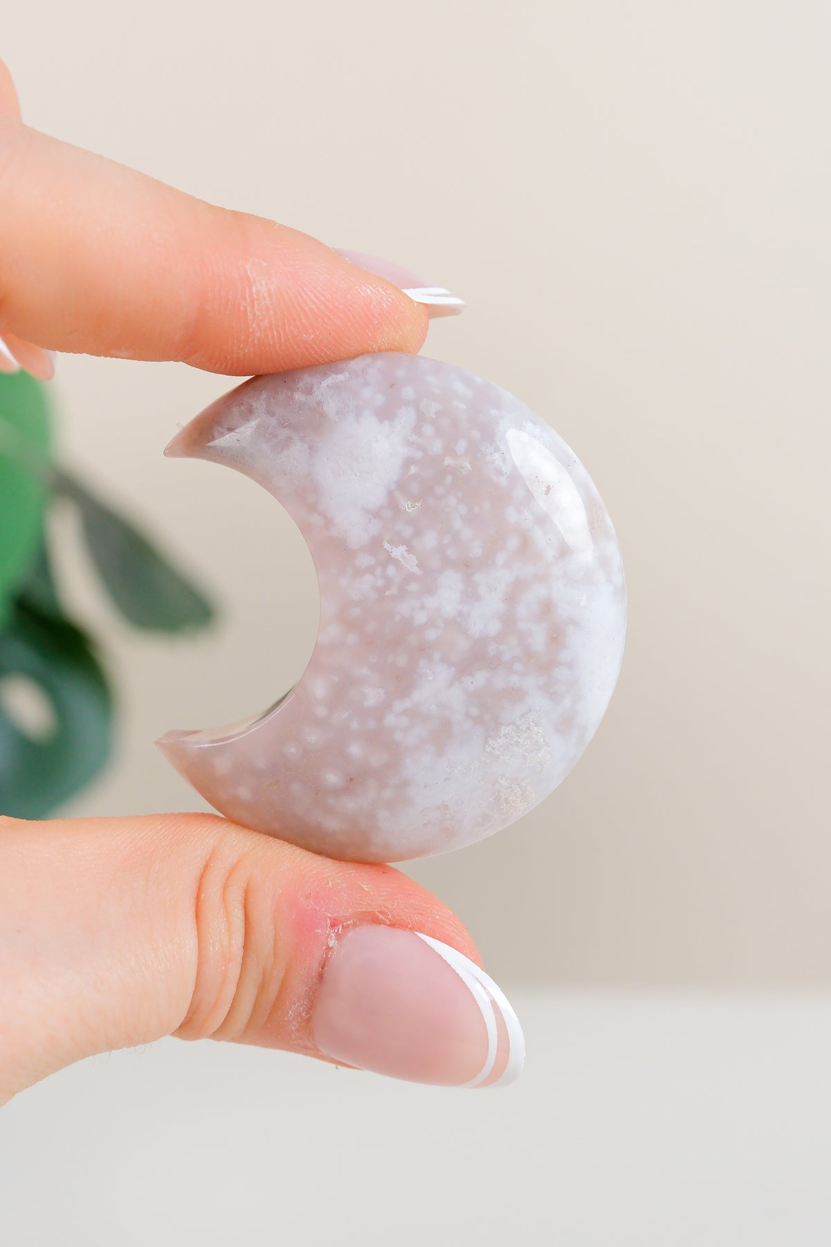 Flower Agate Moon