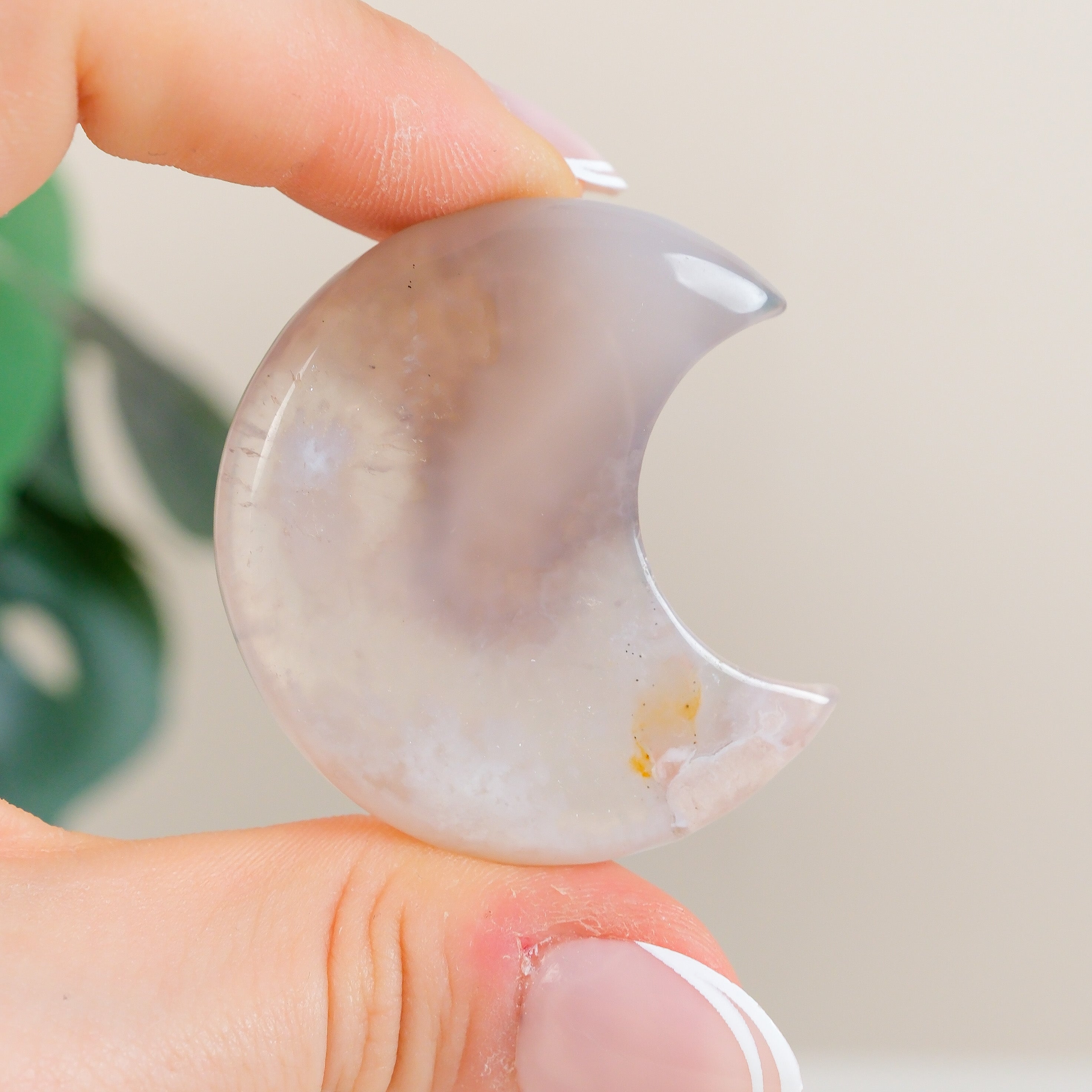Flower Agate Moon