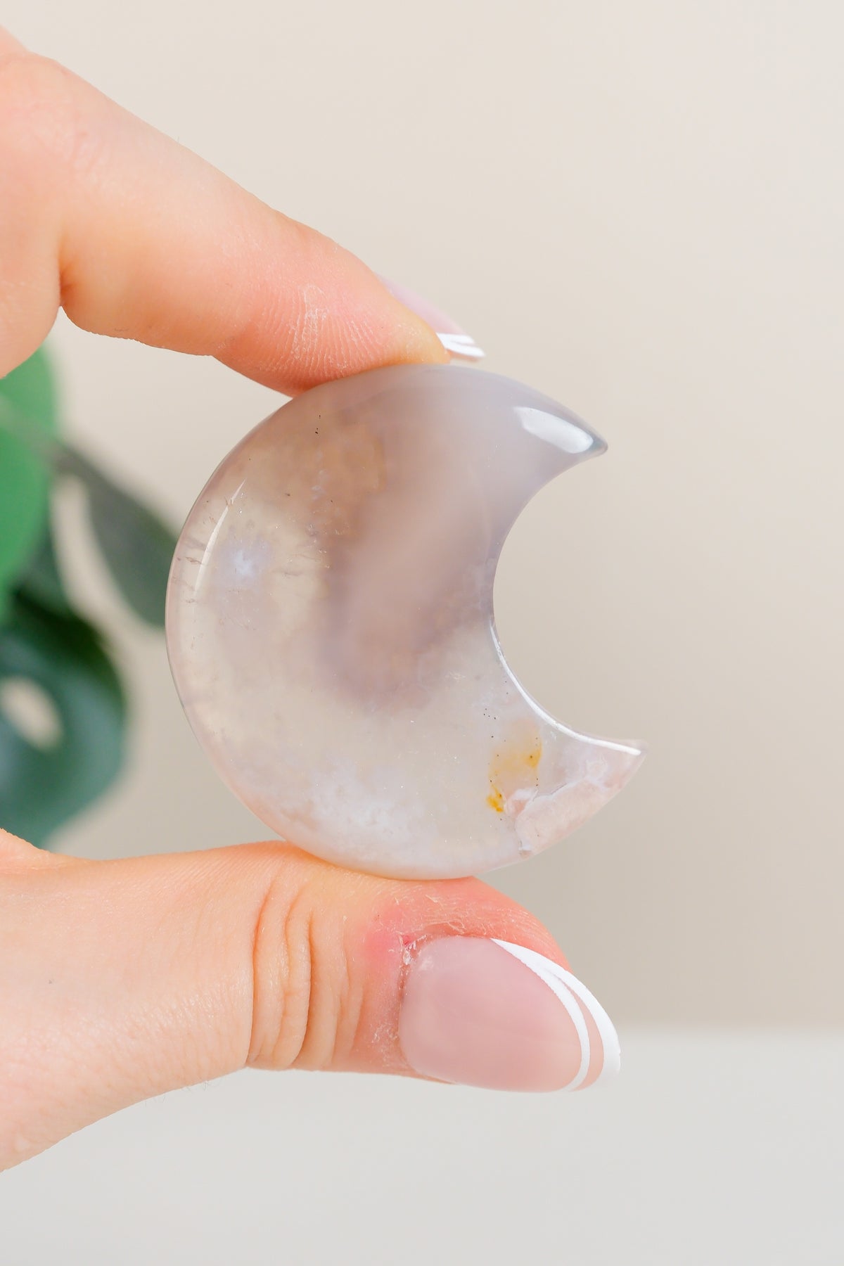 Flower Agate Moon
