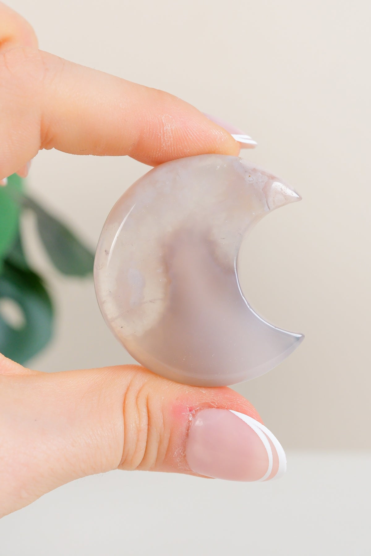 Flower Agate Moon