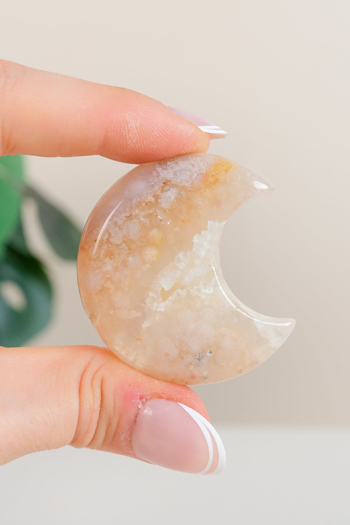 Flower Agate Moon