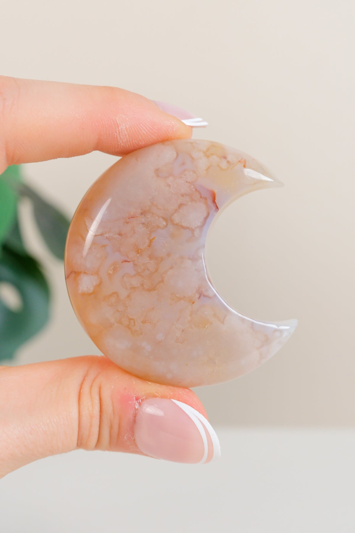 Flower Agate Moon