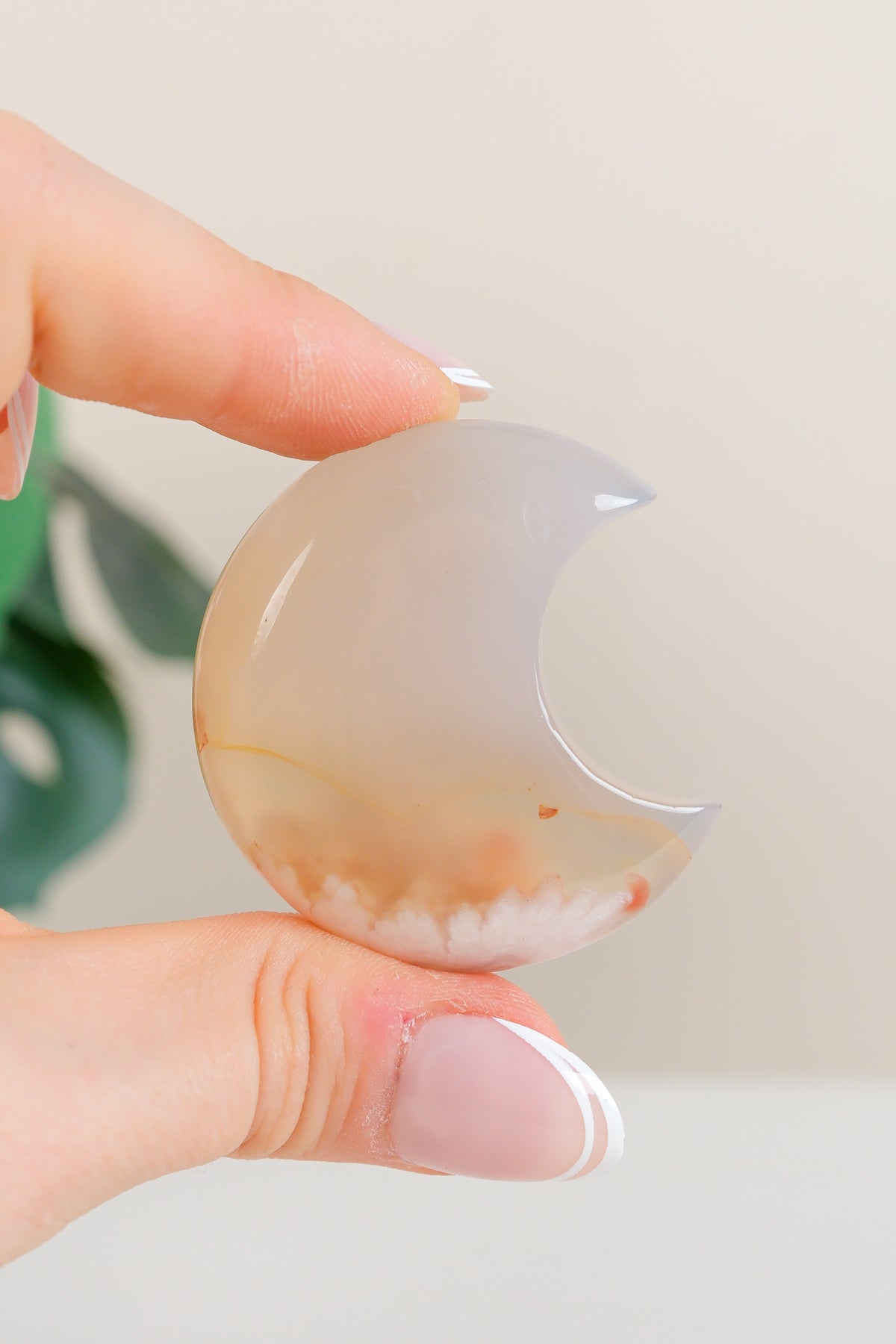 Flower Agate Moon
