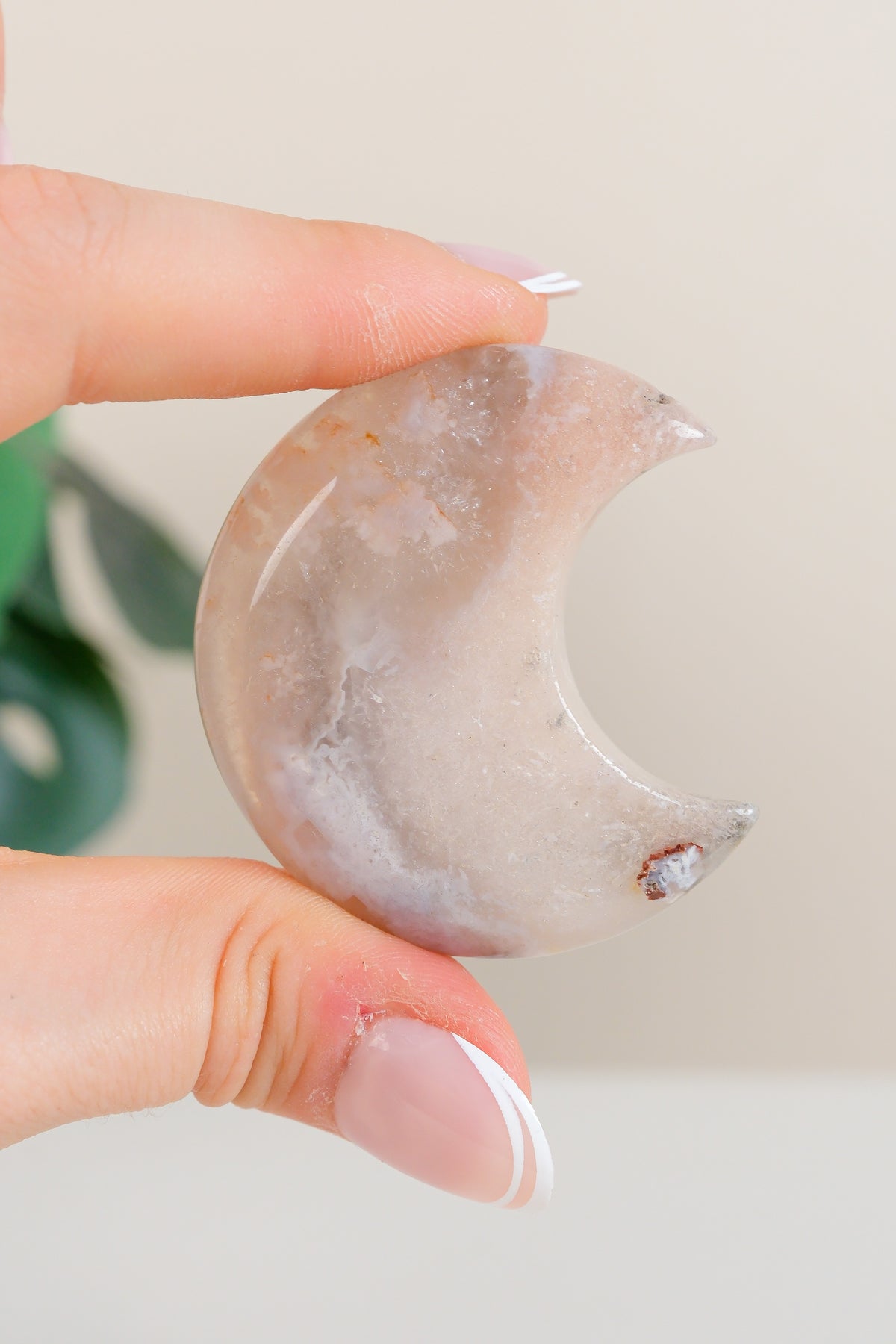 Flower Agate Moon