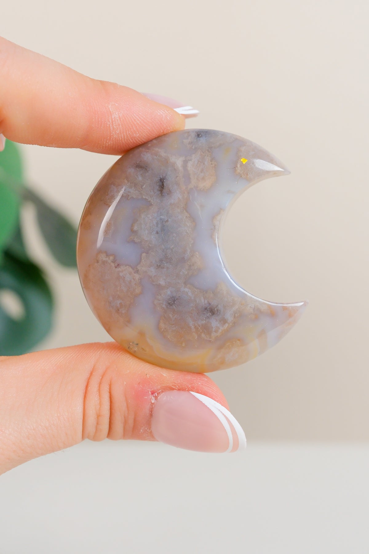 Flower Agate Moon