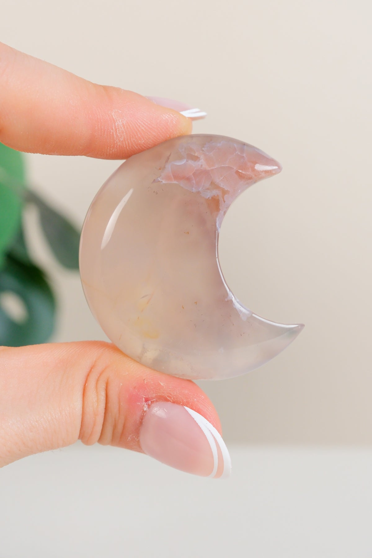 Flower Agate Moon