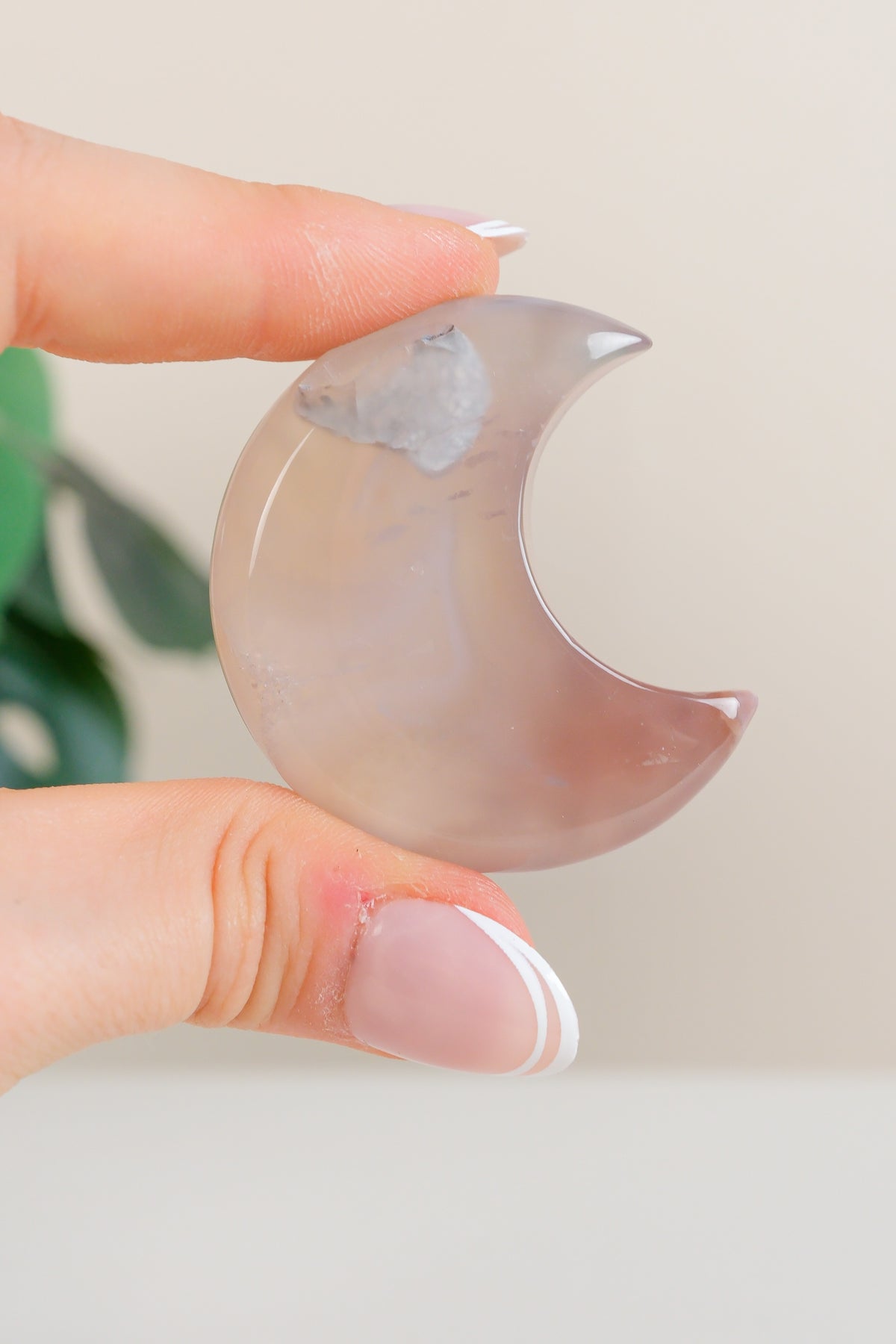 Flower Agate Moon