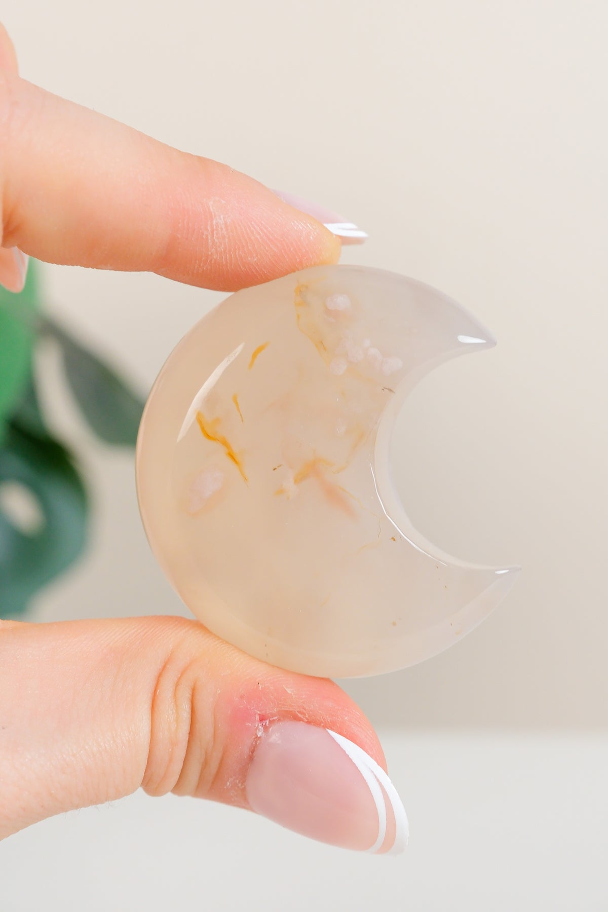 Flower Agate Moon