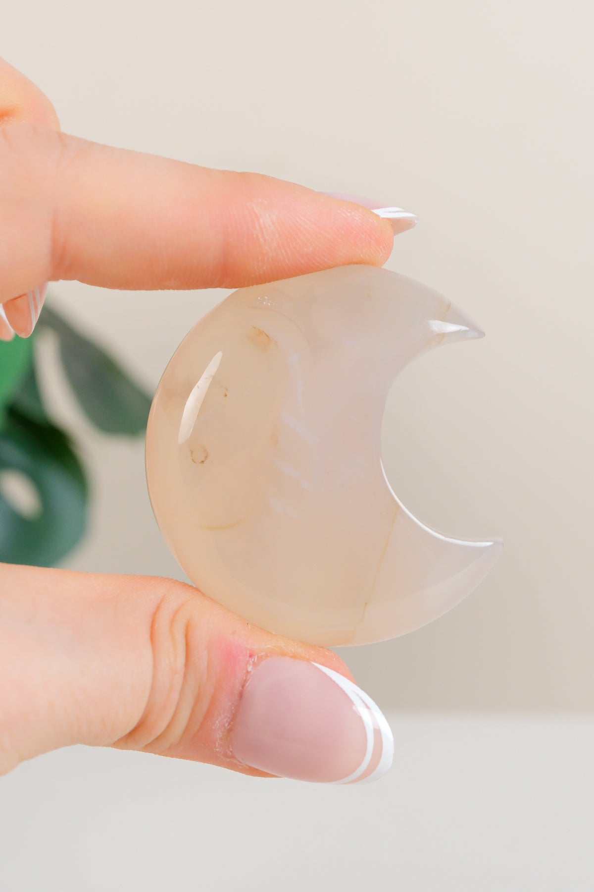 Flower Agate Moon