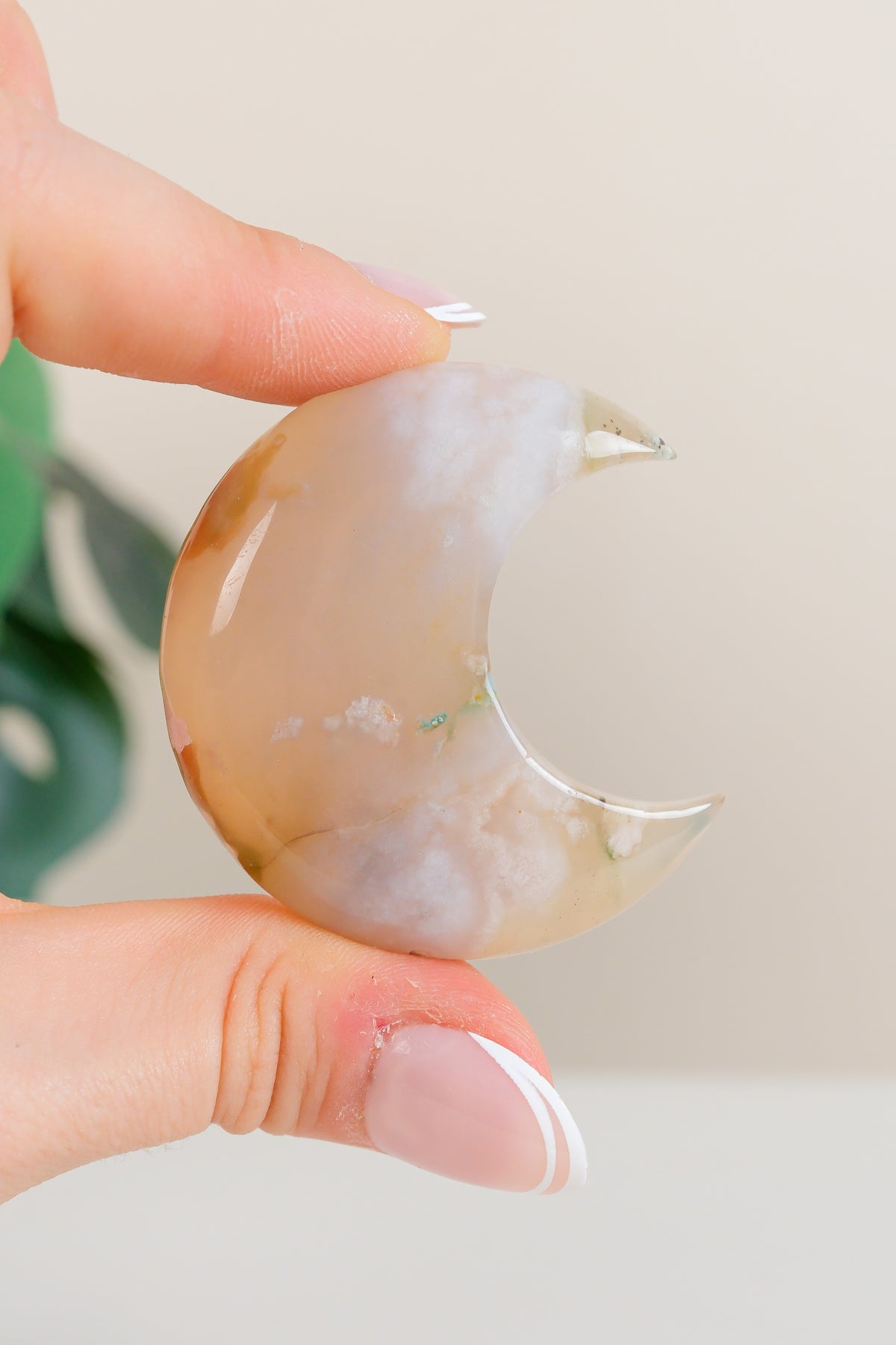 Flower Agate Moon
