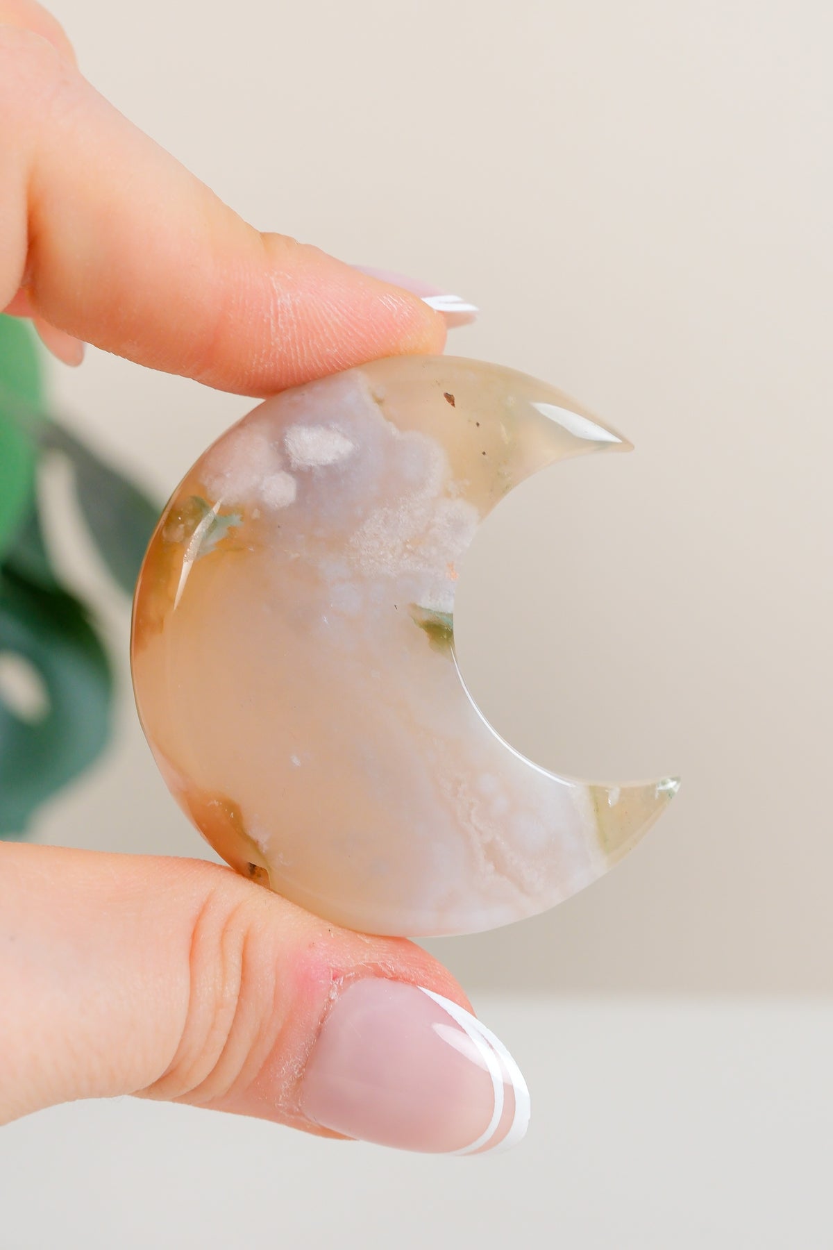 Flower Agate Moon