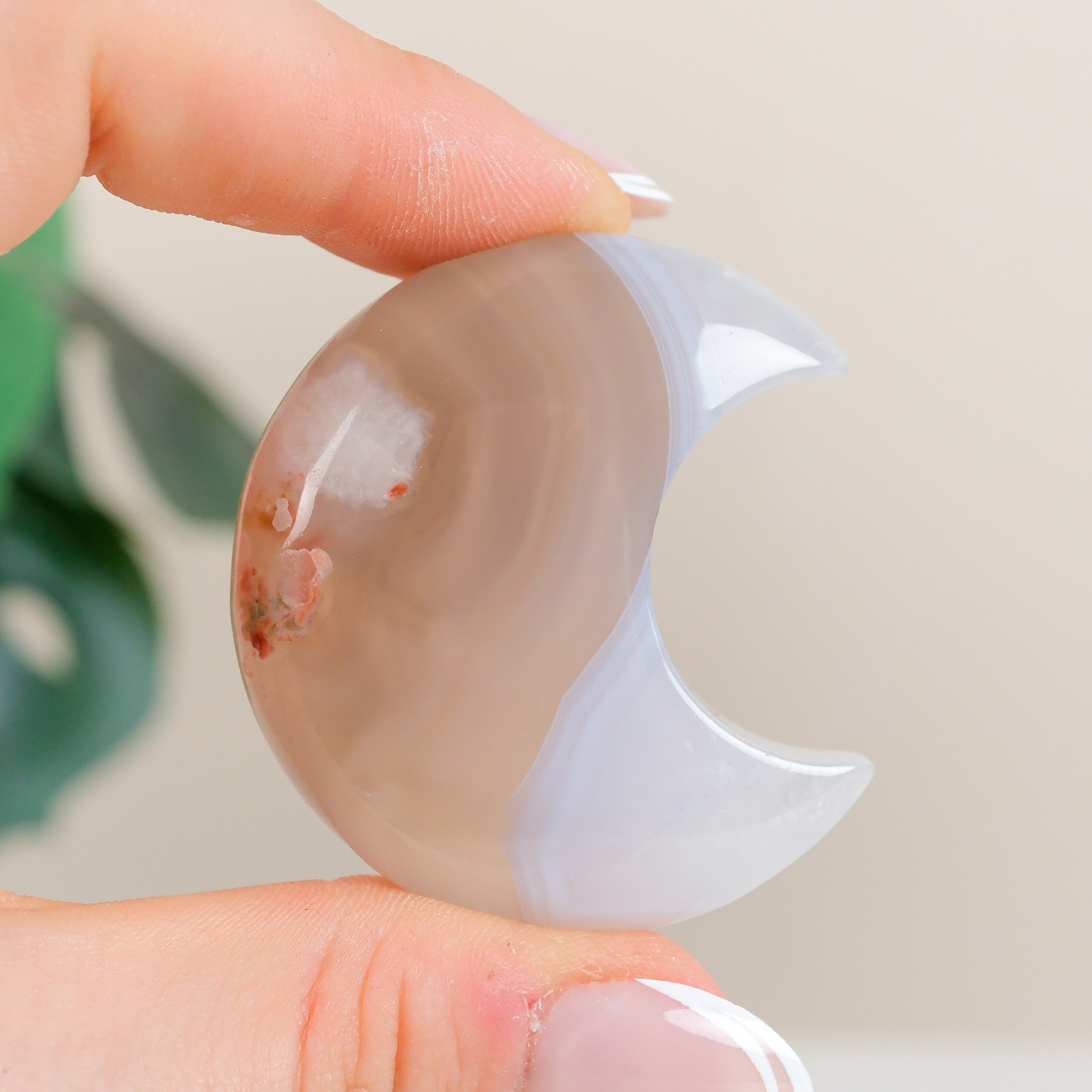 Flower Agate Moon