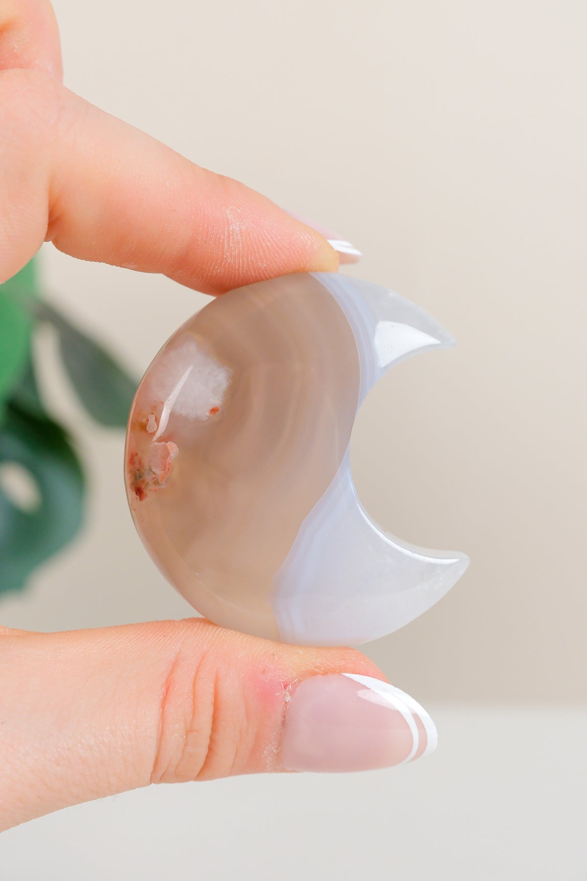 Flower Agate Moon