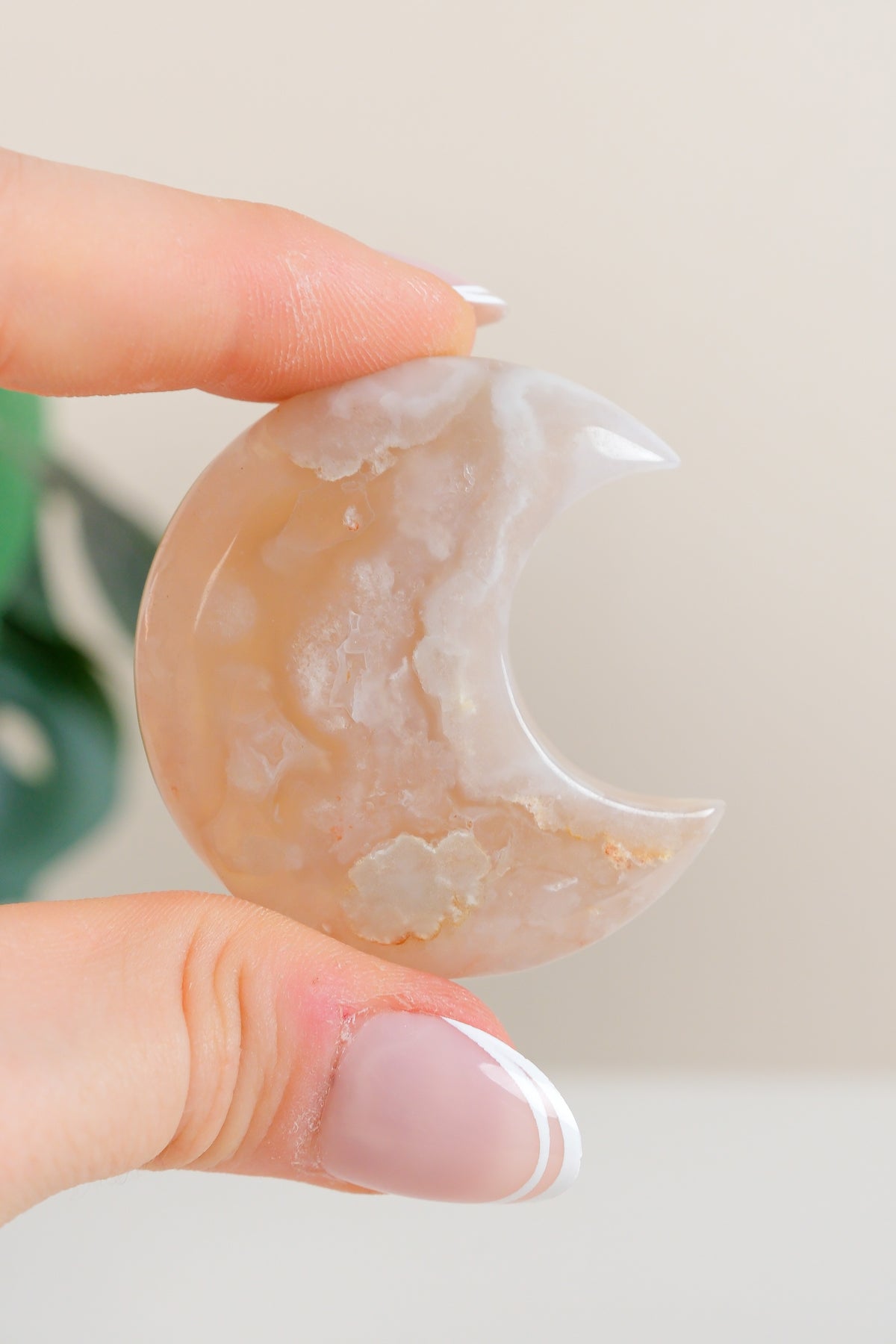 Flower Agate Moon