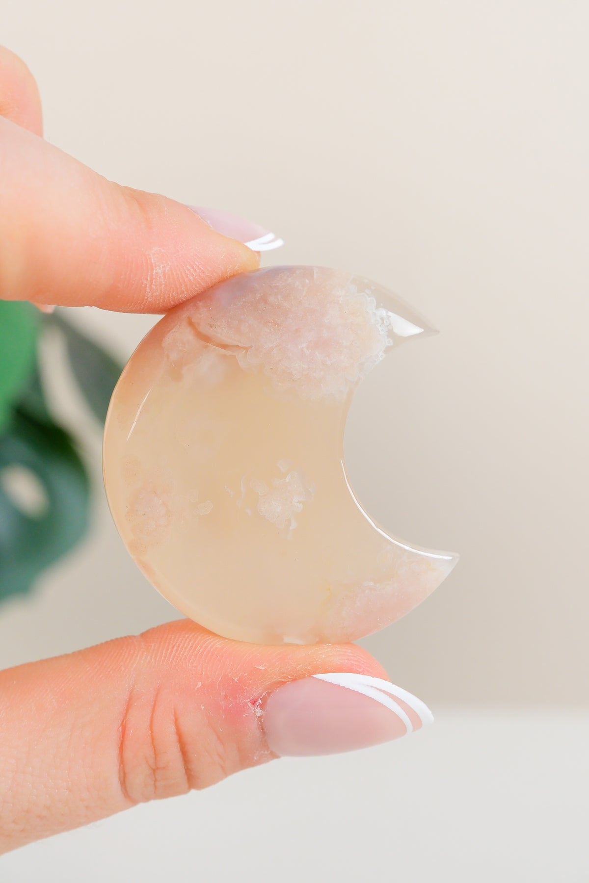 Flower Agate Moon