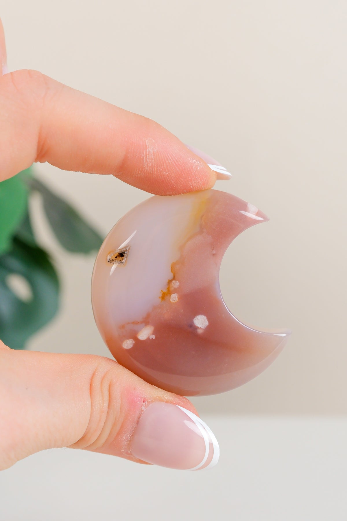 Flower Agate Moon