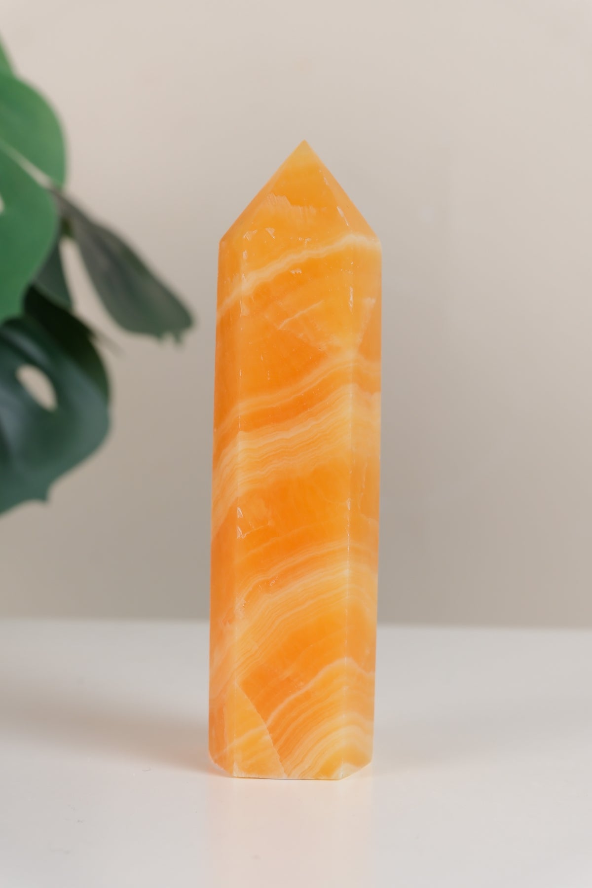 Orange Calcite Tower