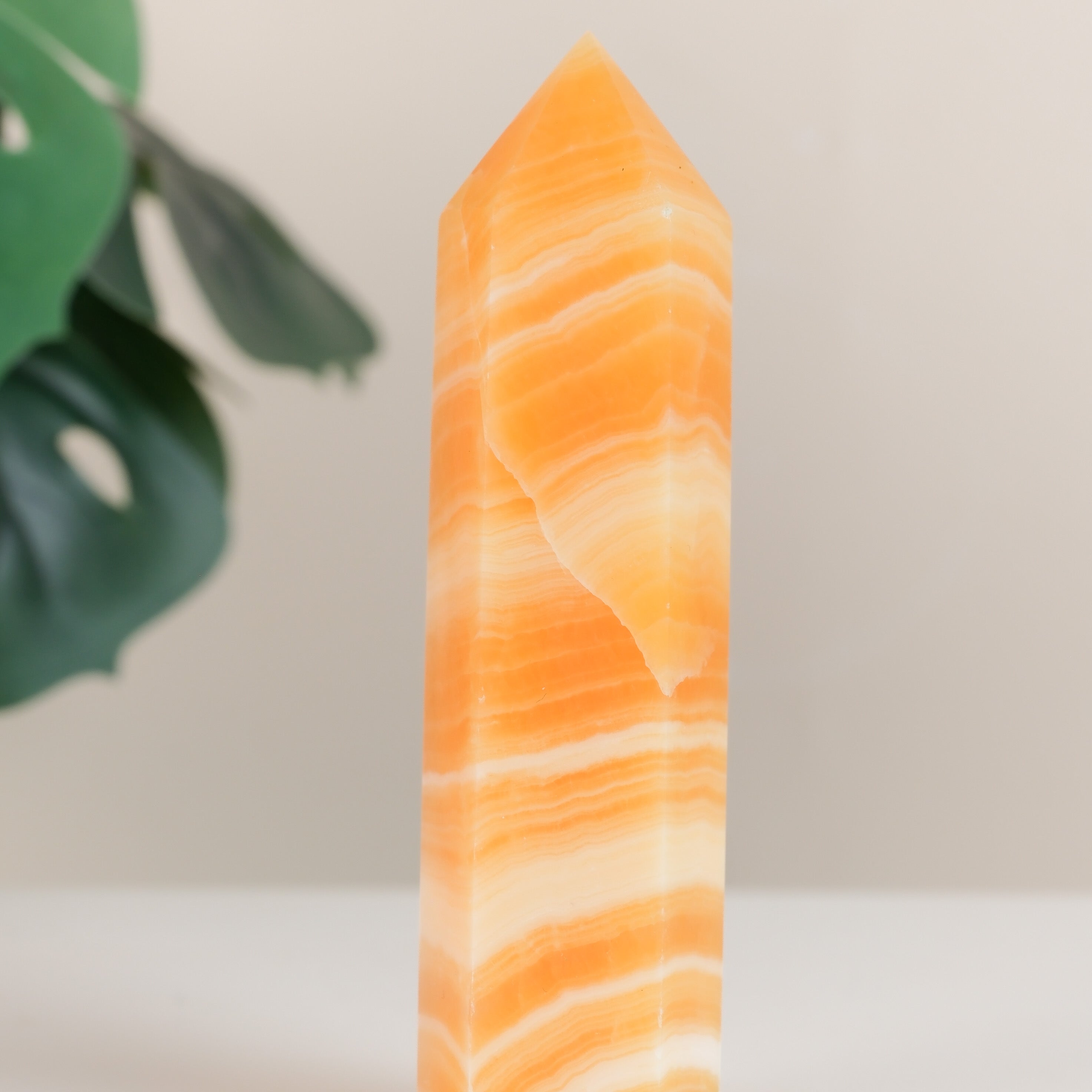Orange Calcite Tower