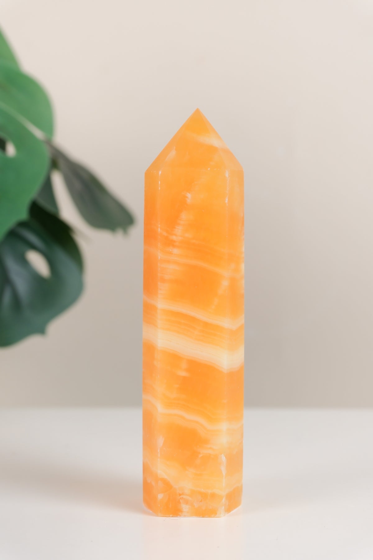 Orange Calcite Tower