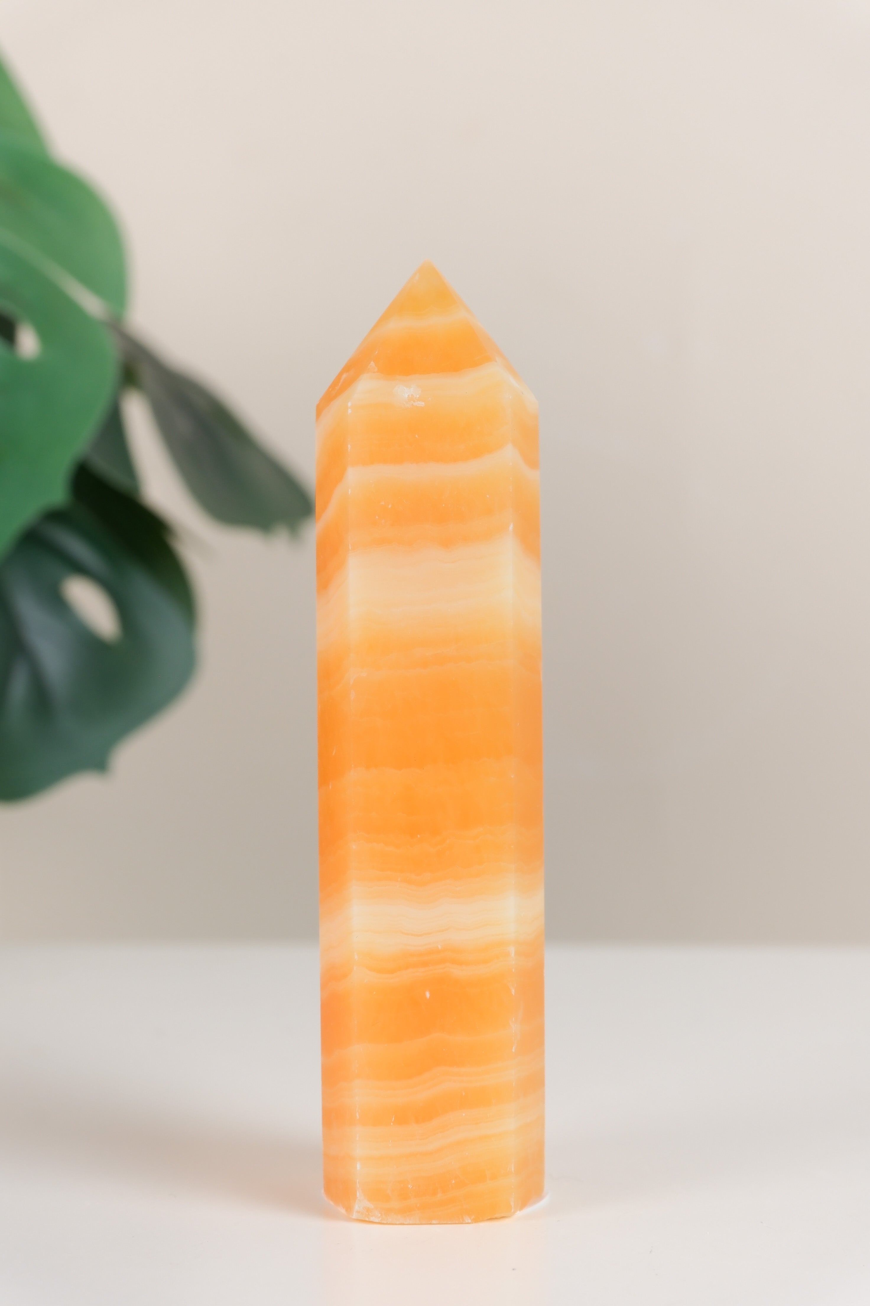 Orange Calcite Tower
