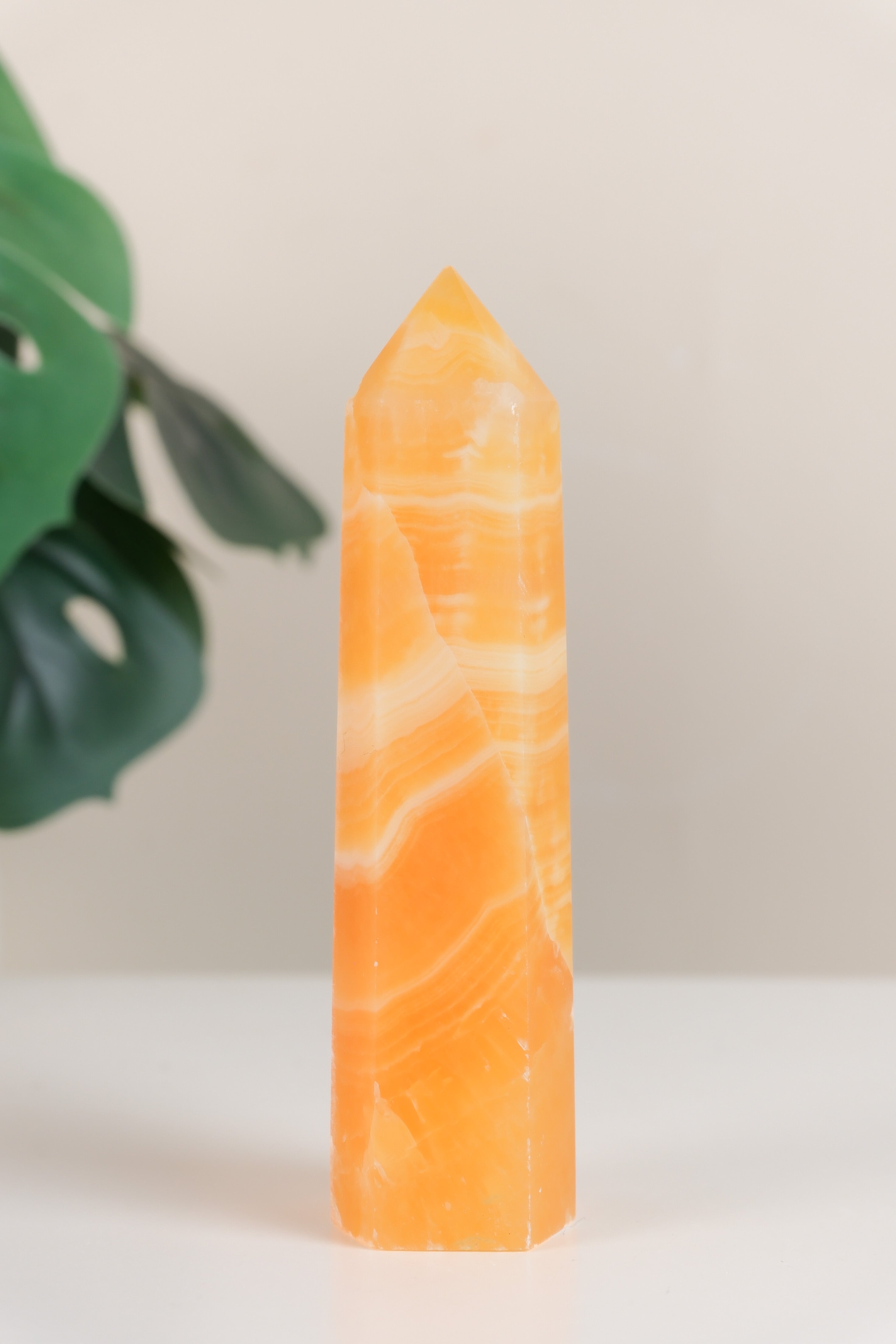 Orange Calcite Tower