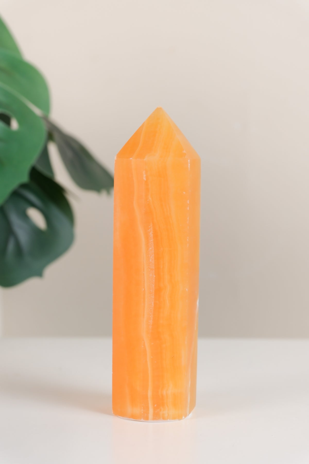 Orange Calcite Tower