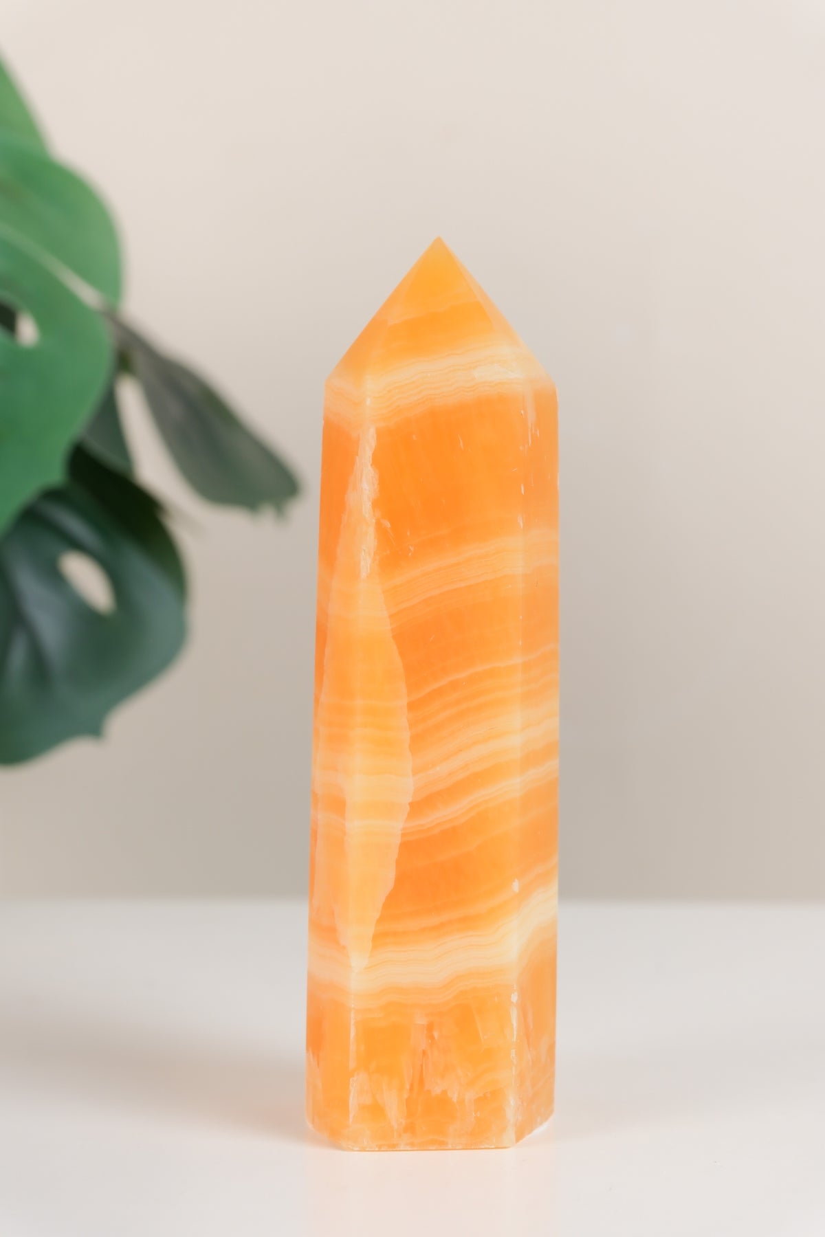 Orange Calcite Tower