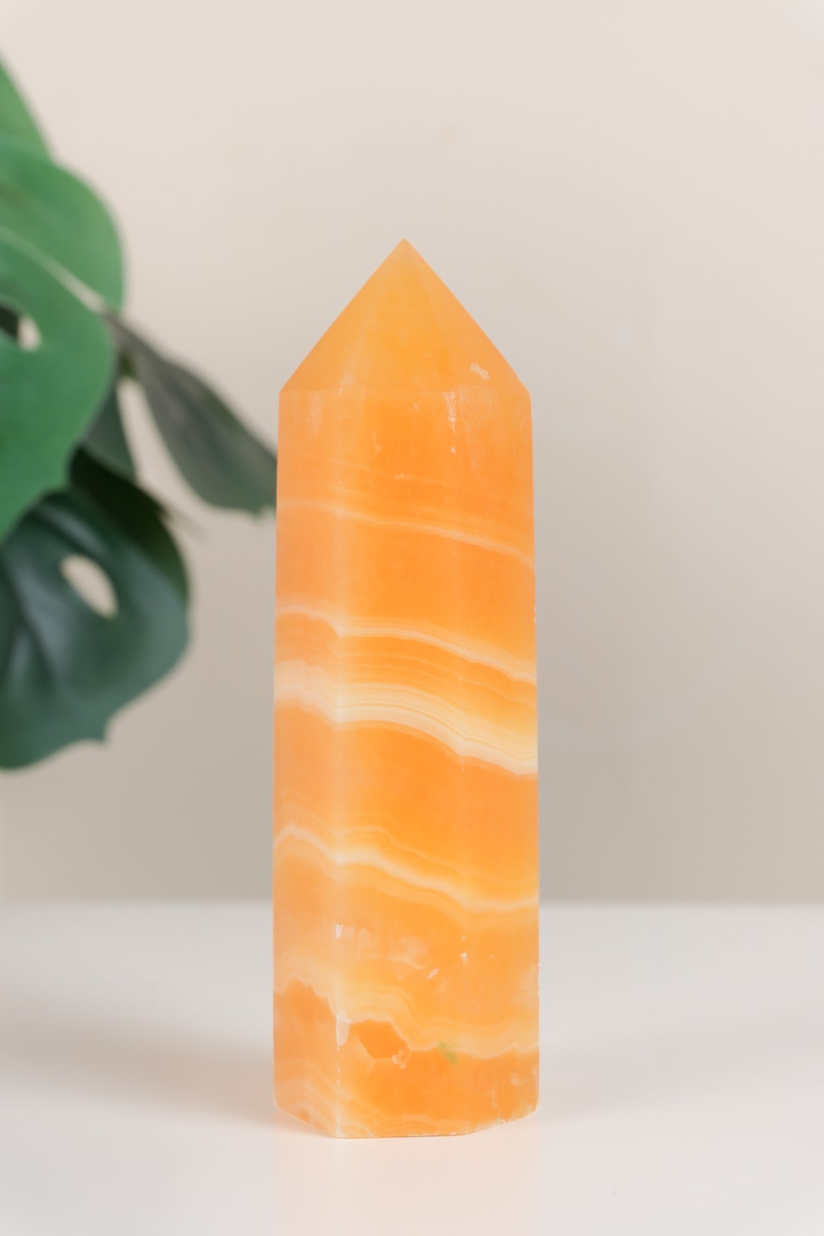 Orange Calcite Tower