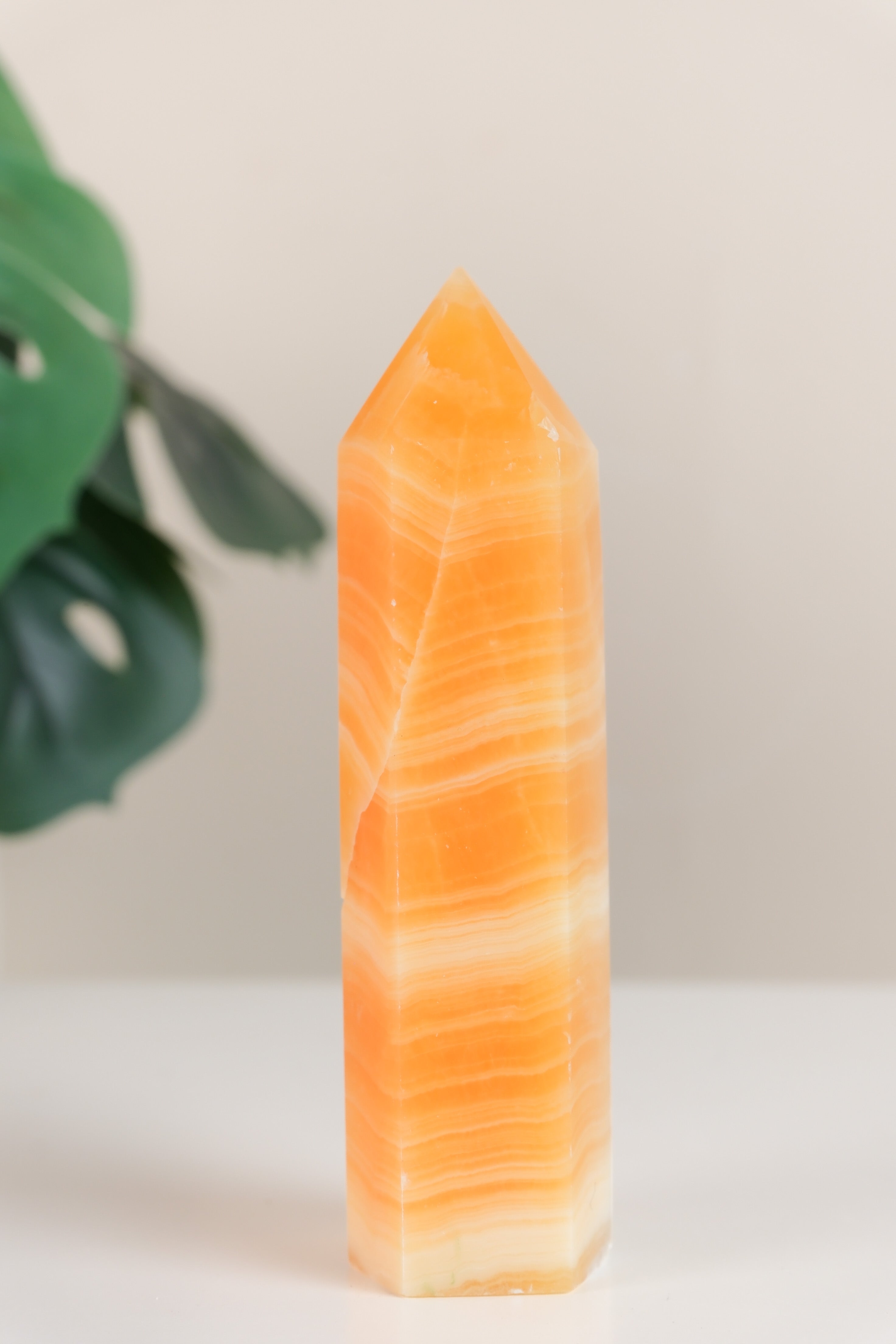 Orange Calcite Tower