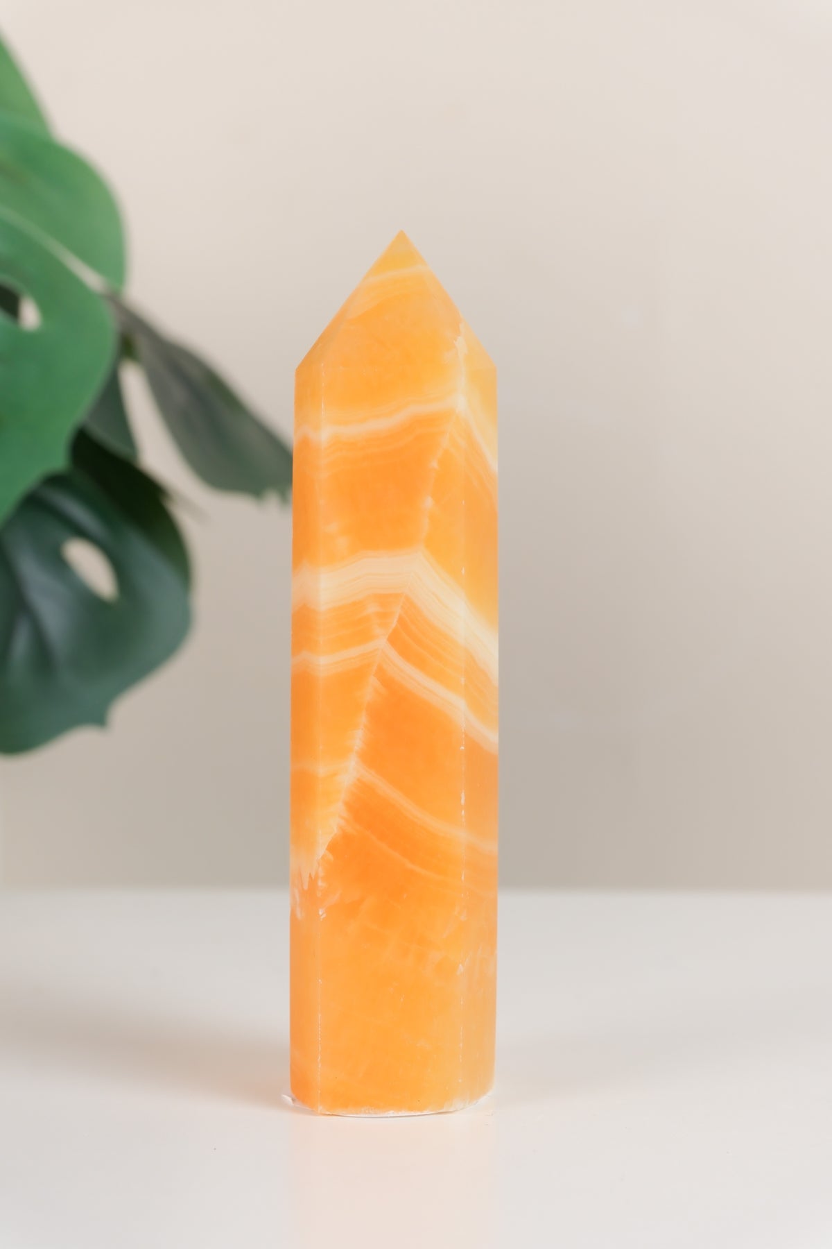 Orange Calcite Tower
